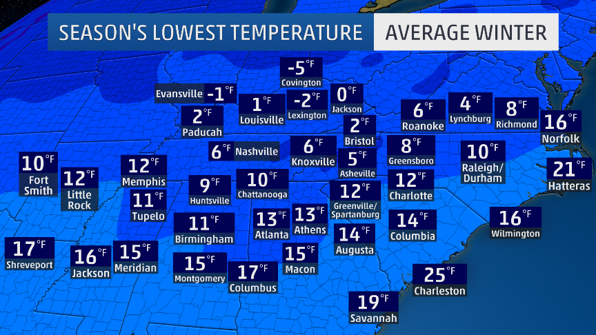 On Average, Winter's Coldest Is Colder Than You Might Think