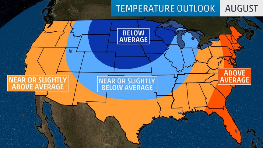 Summer 2019 Temperatures Expected to be Hot in the East and Mild in the ...