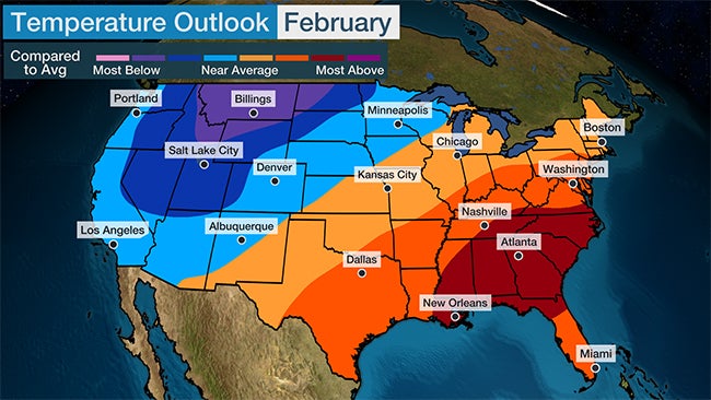 February - April Temperature Outlook 2023
