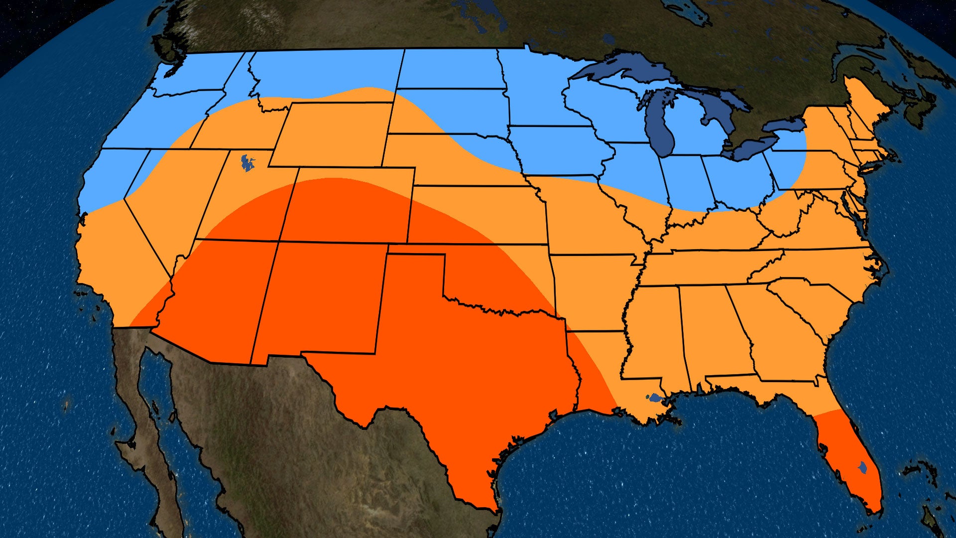 Winter, Early-Spring Temperature Outlook: Warmer Than Average Across Southern Tier, Colder Than Average From Northwest to Midwest
