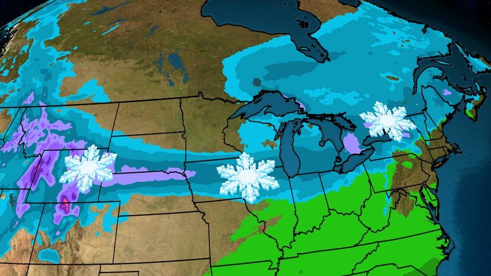 Snow For The Northern Tier Of The Country This Weekend