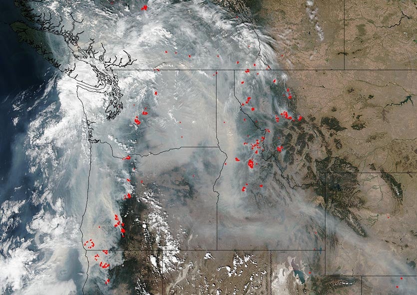 Wildfire smoke Wildfire smoke