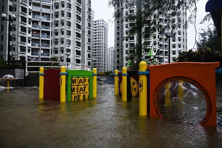 Typhoon Hato flood Typhoon Hato flood
