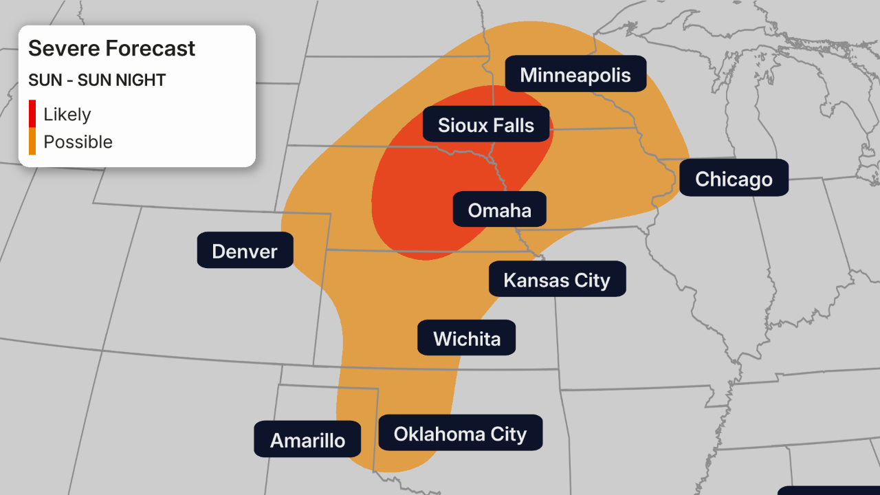 sunday severe weather forecast