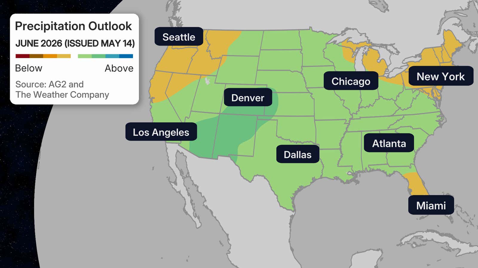 Previous June Precipitation Outlook - Issued May 14, 2026
