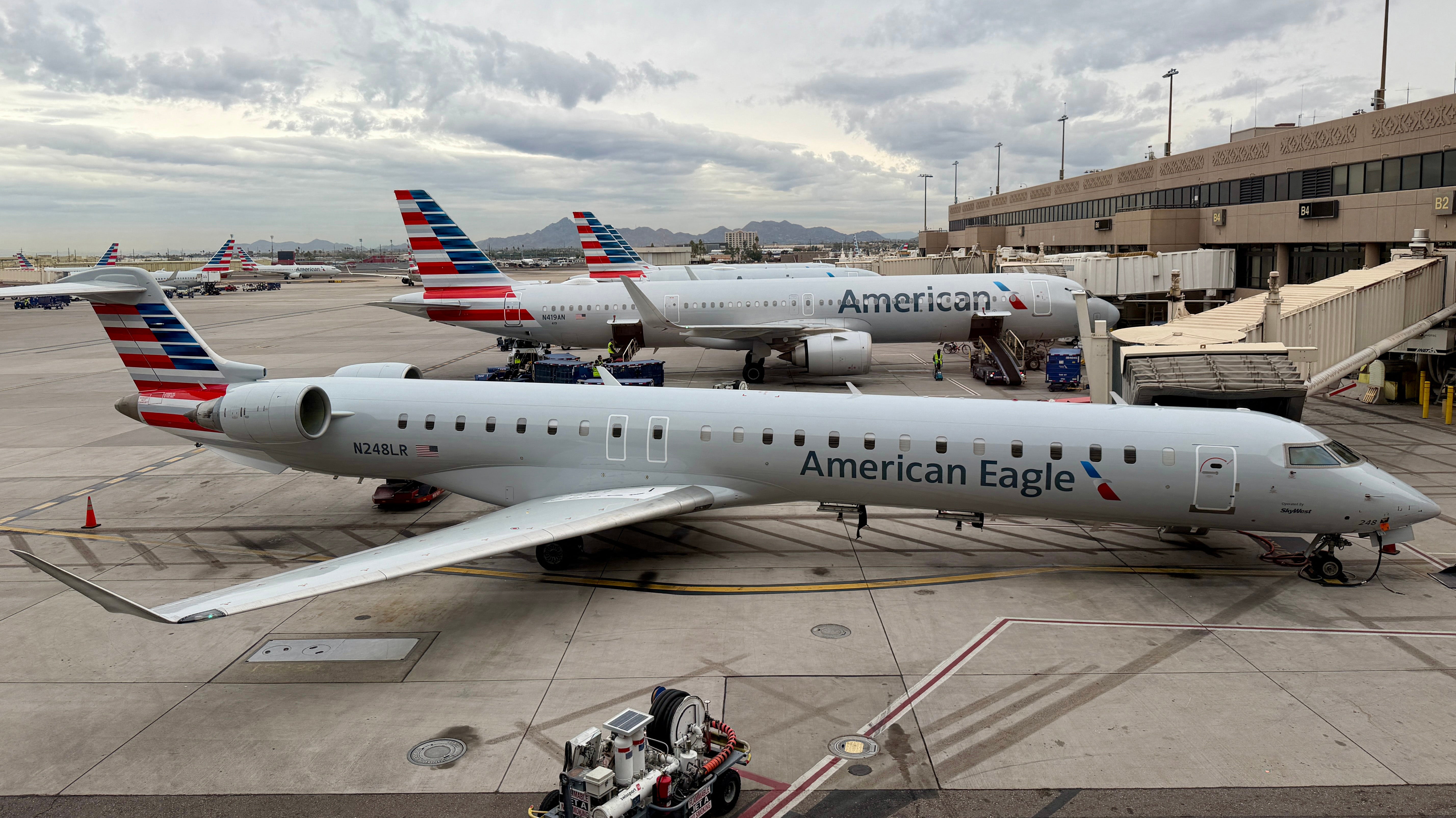 American Airlines planes in Phoenix