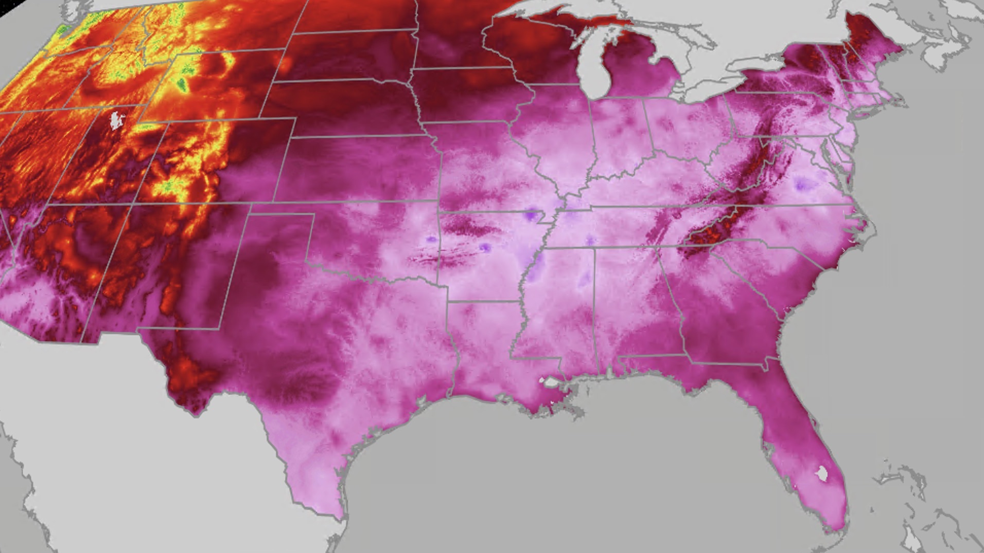 Brutal heat dome builds across Central, Eastern US