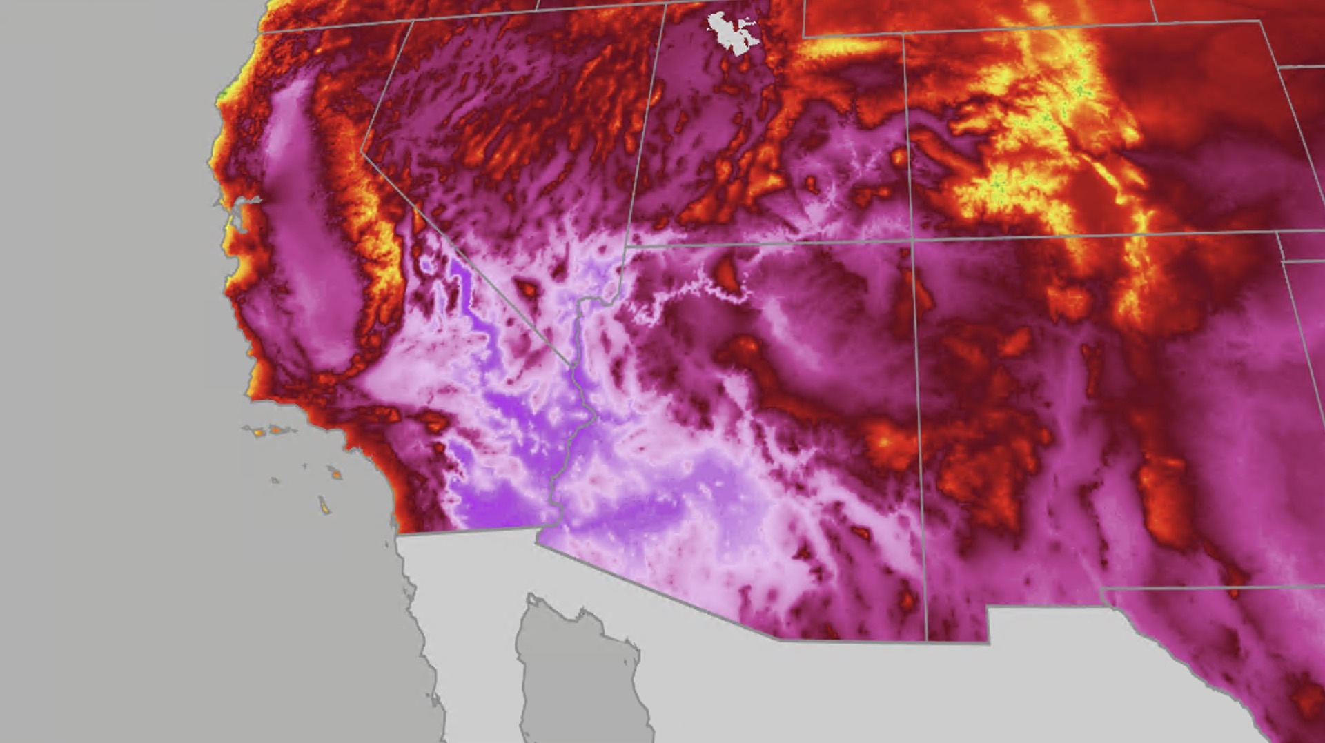 Scorching summer heat builds in Southwest, California