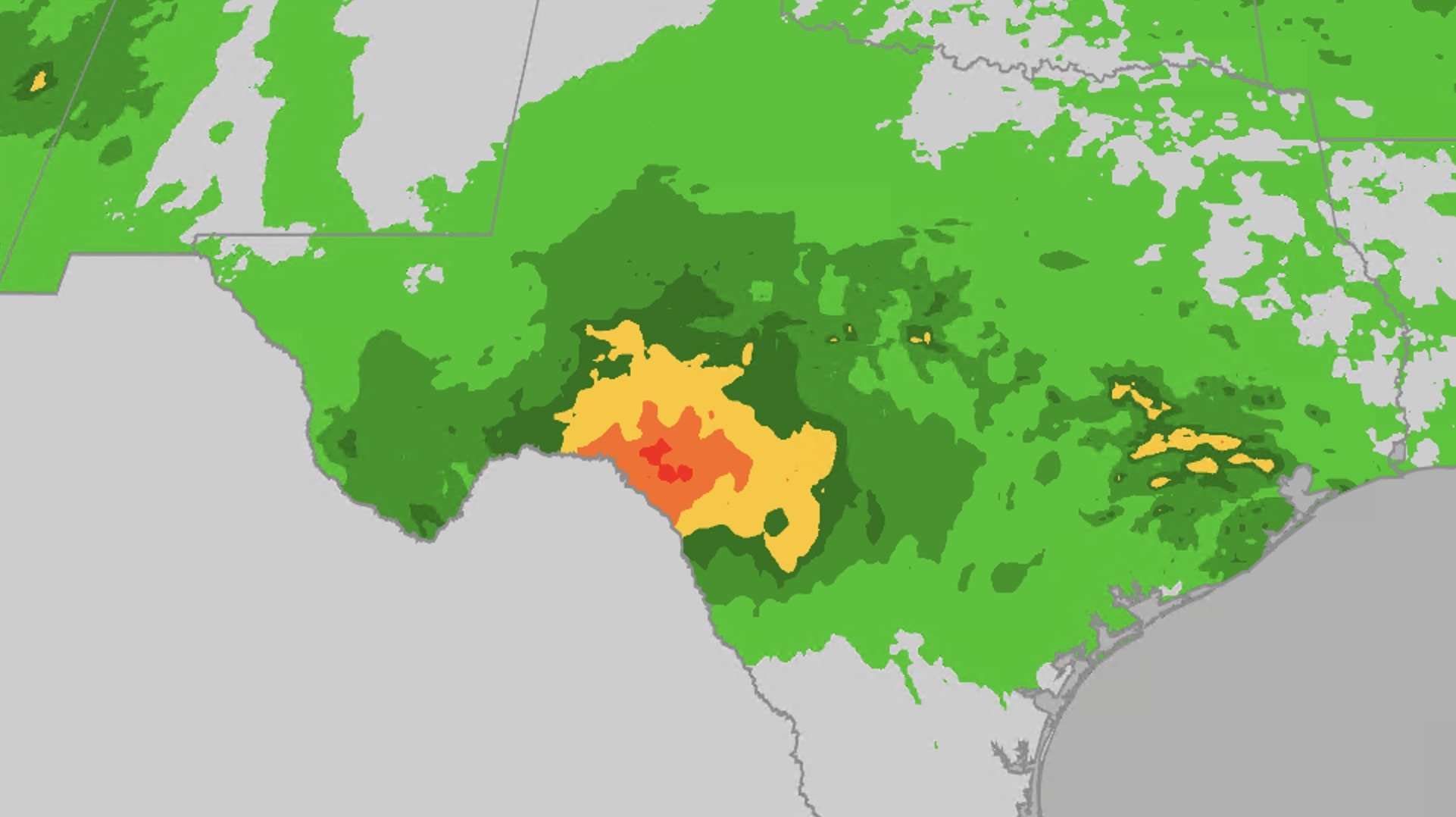 Heavy rain and dangerous flash flooding target Texas
