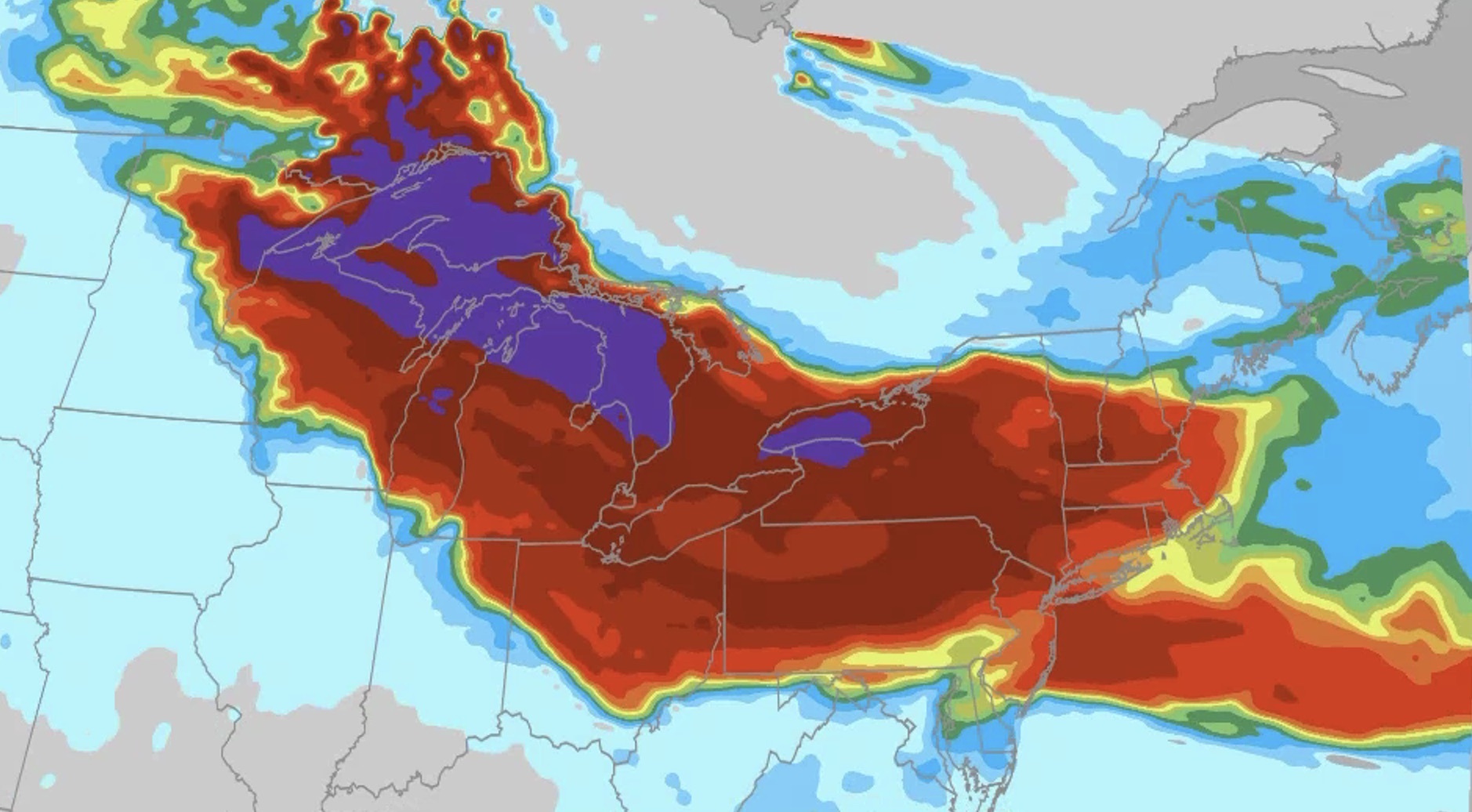 Wildfire smoke brings poor air quality to Midwest, Northeast