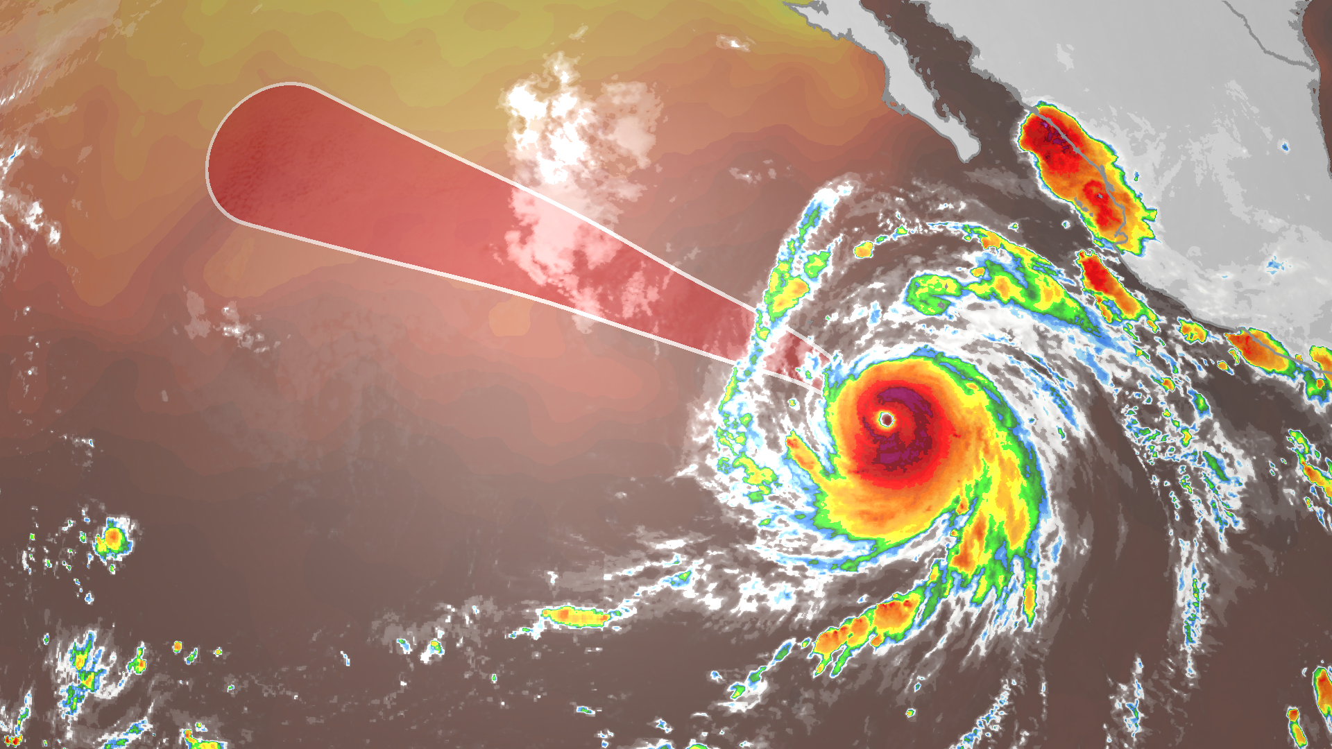 Hurricane Genevieve jumps to Category 5