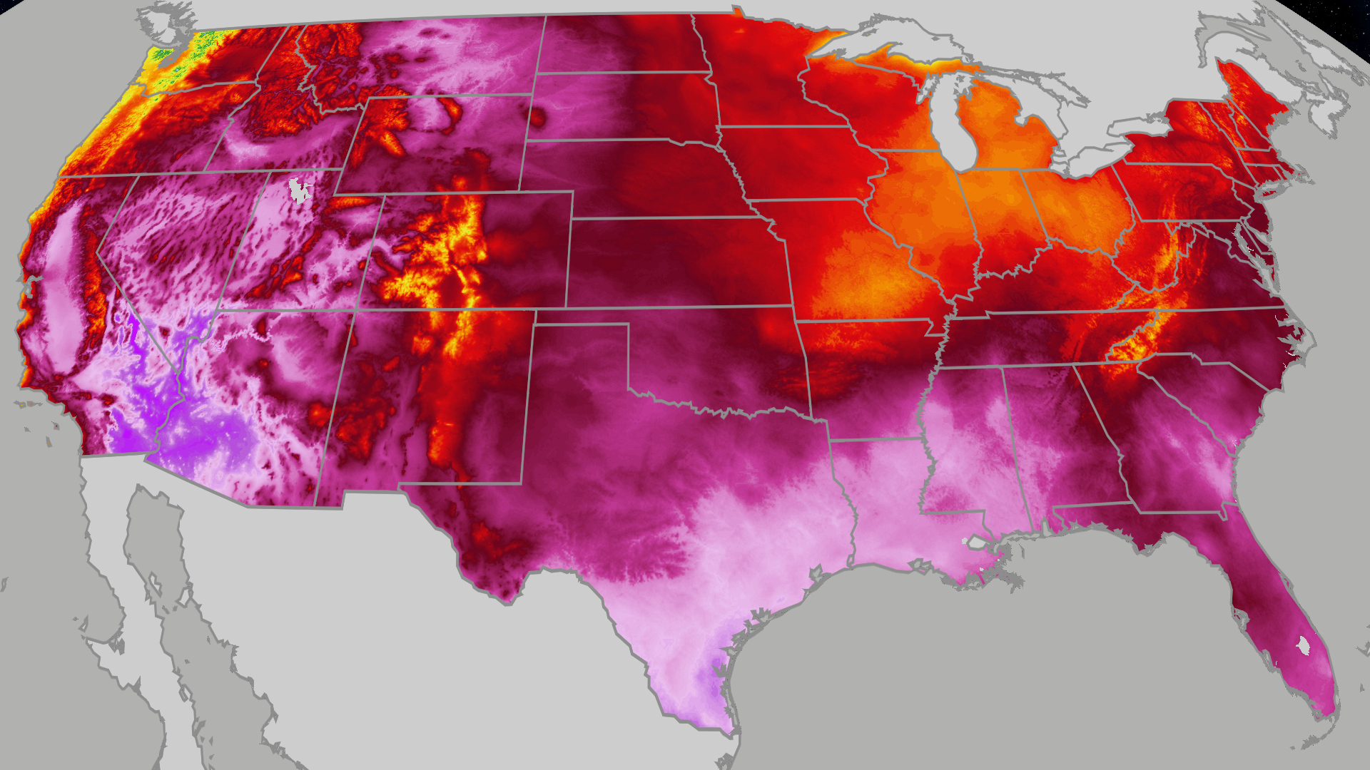 Dangerous heat scorches the South, shifting west