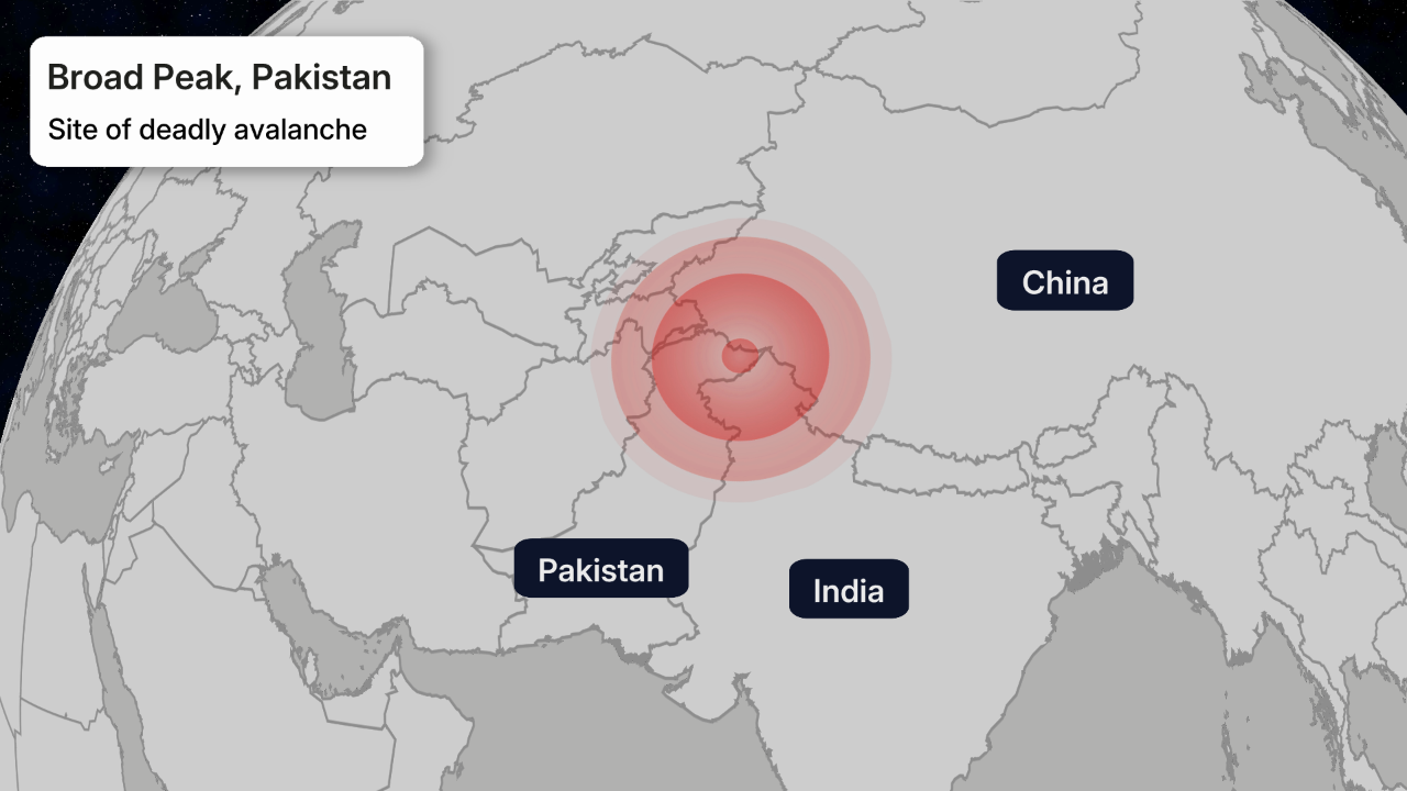 Pakistan avalanche July 31, 2026