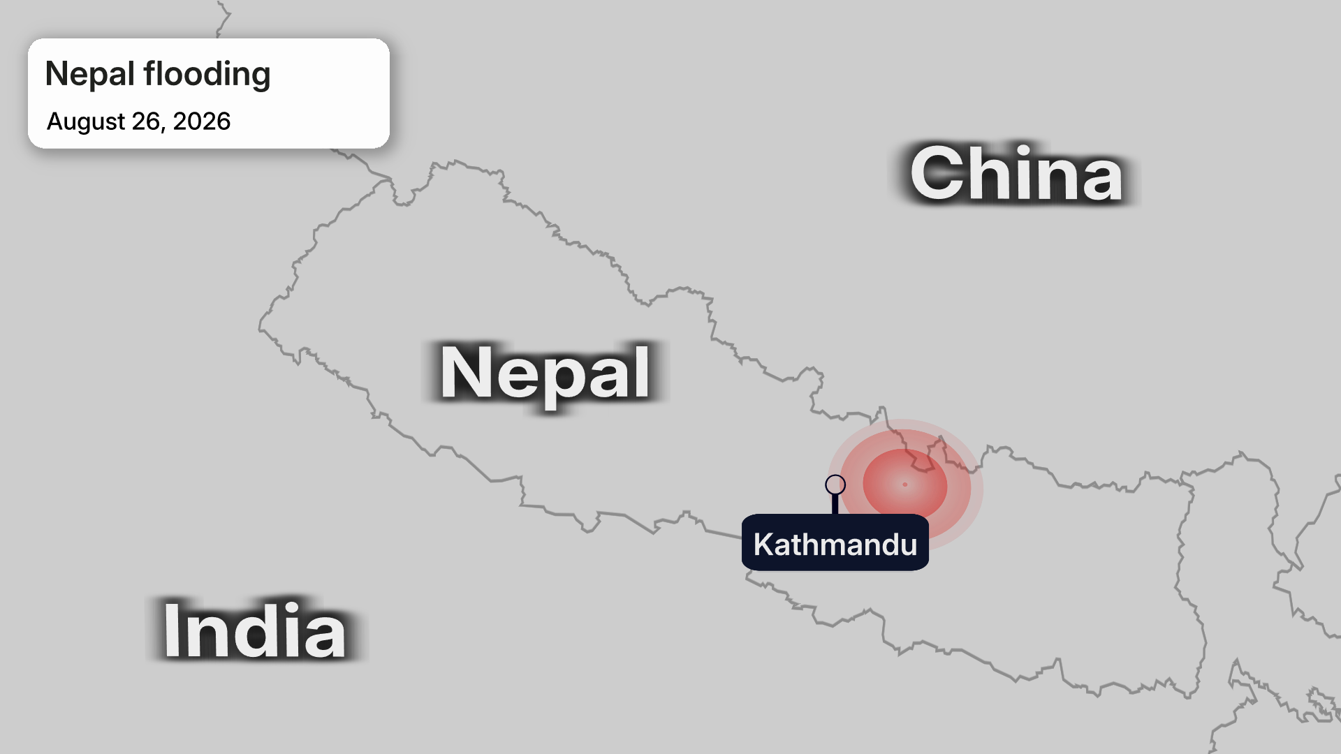 nepal flooding map