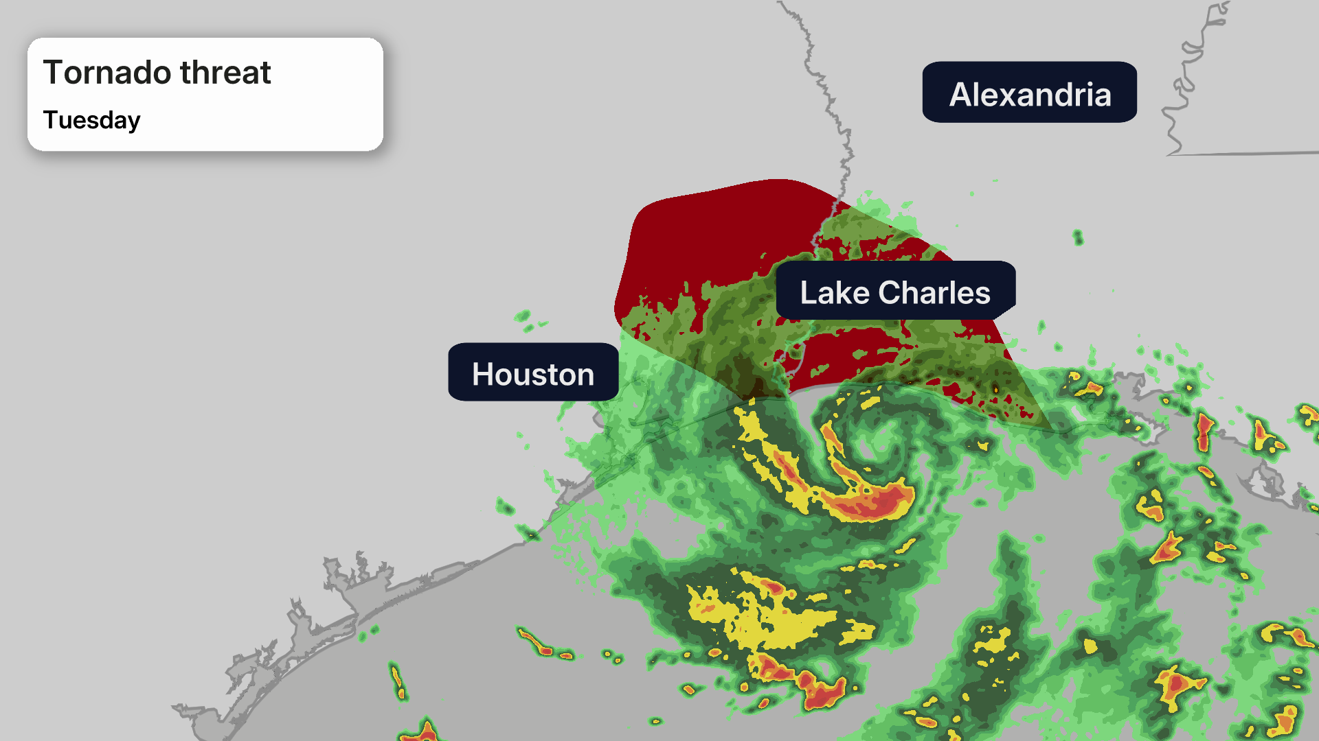Tornado threat from Edouard