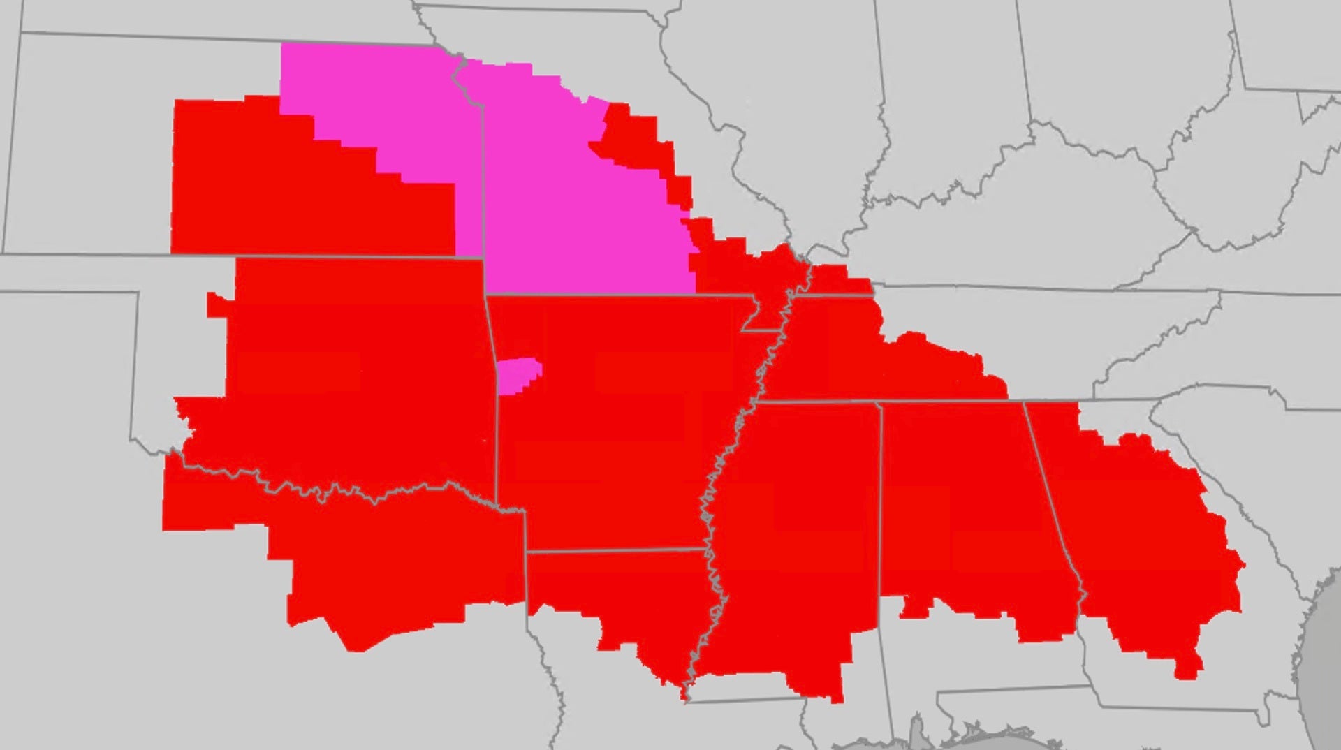 Dangerous heat scorches millions from the Central Plains to Southeast