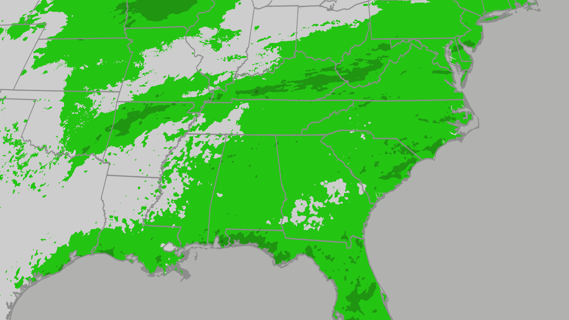 Scattered showers, flood threat across Southeast through weekend