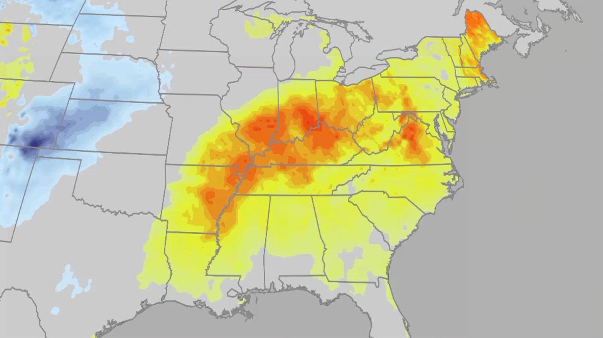 Warmer temperatures build in the central and eastern U.S.