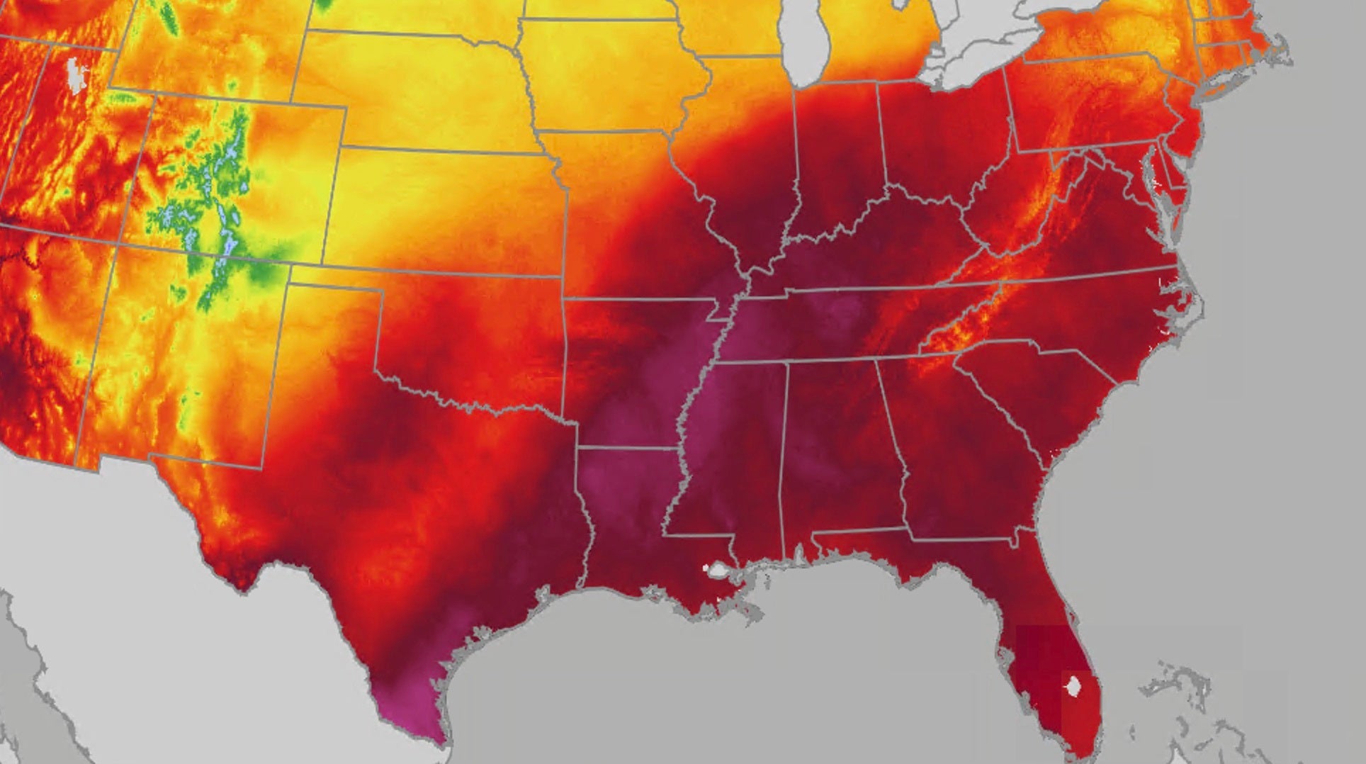 Eastern US warms up this week, millions are back in the 90s