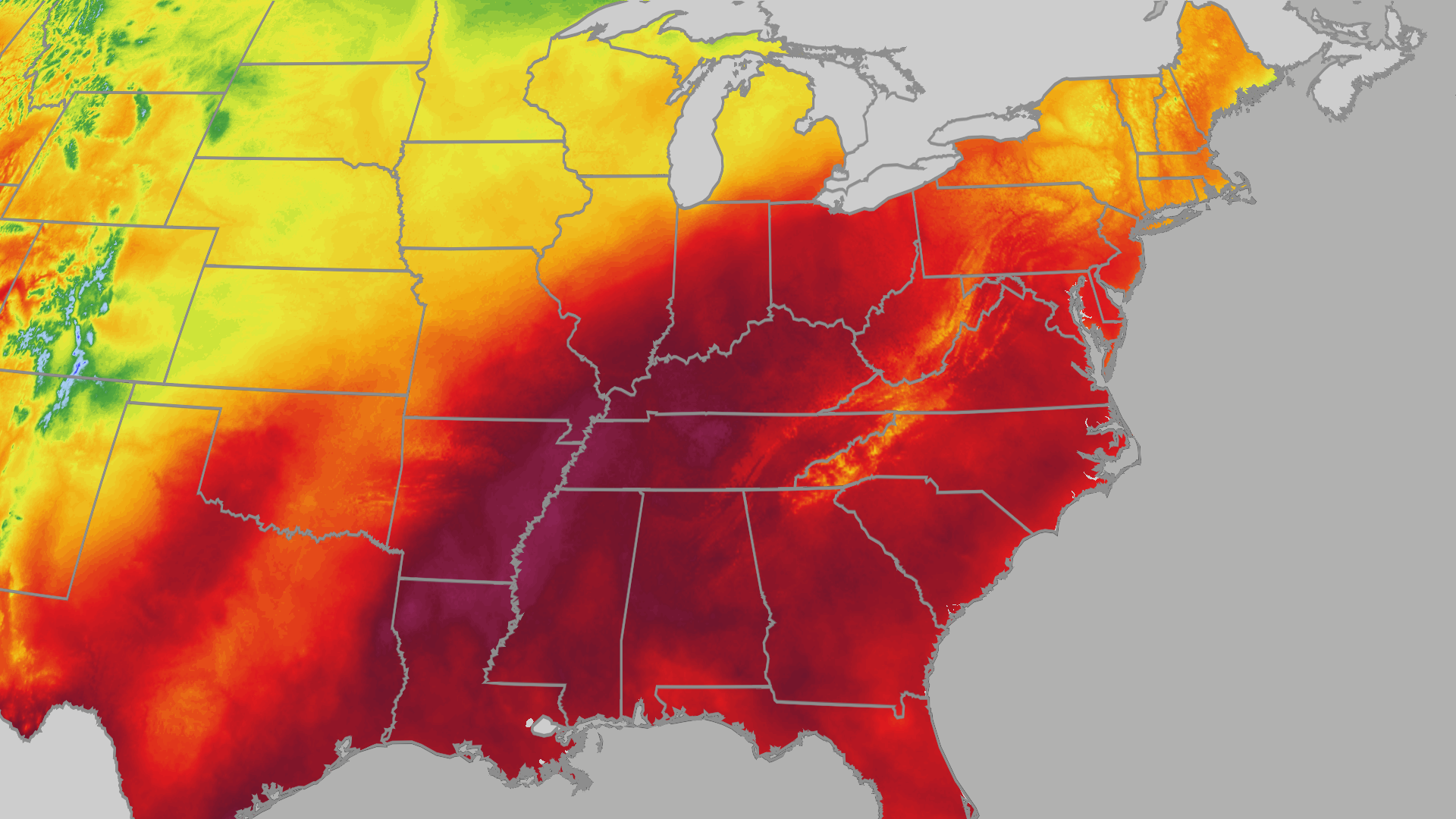 Much of the East, from Little Rock to Cincinnati, to see summer heat