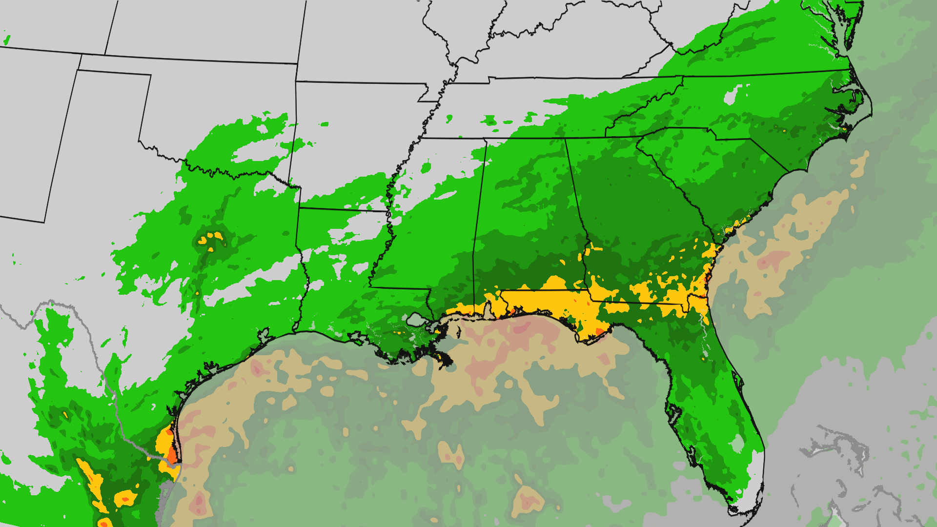 Gulf Coast rain, storms spark flood threat across the South 