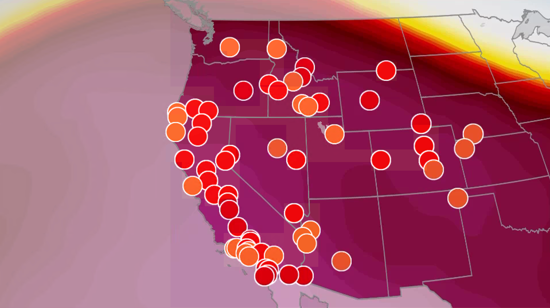 Relentless heat dome still baking the West; more records broken
