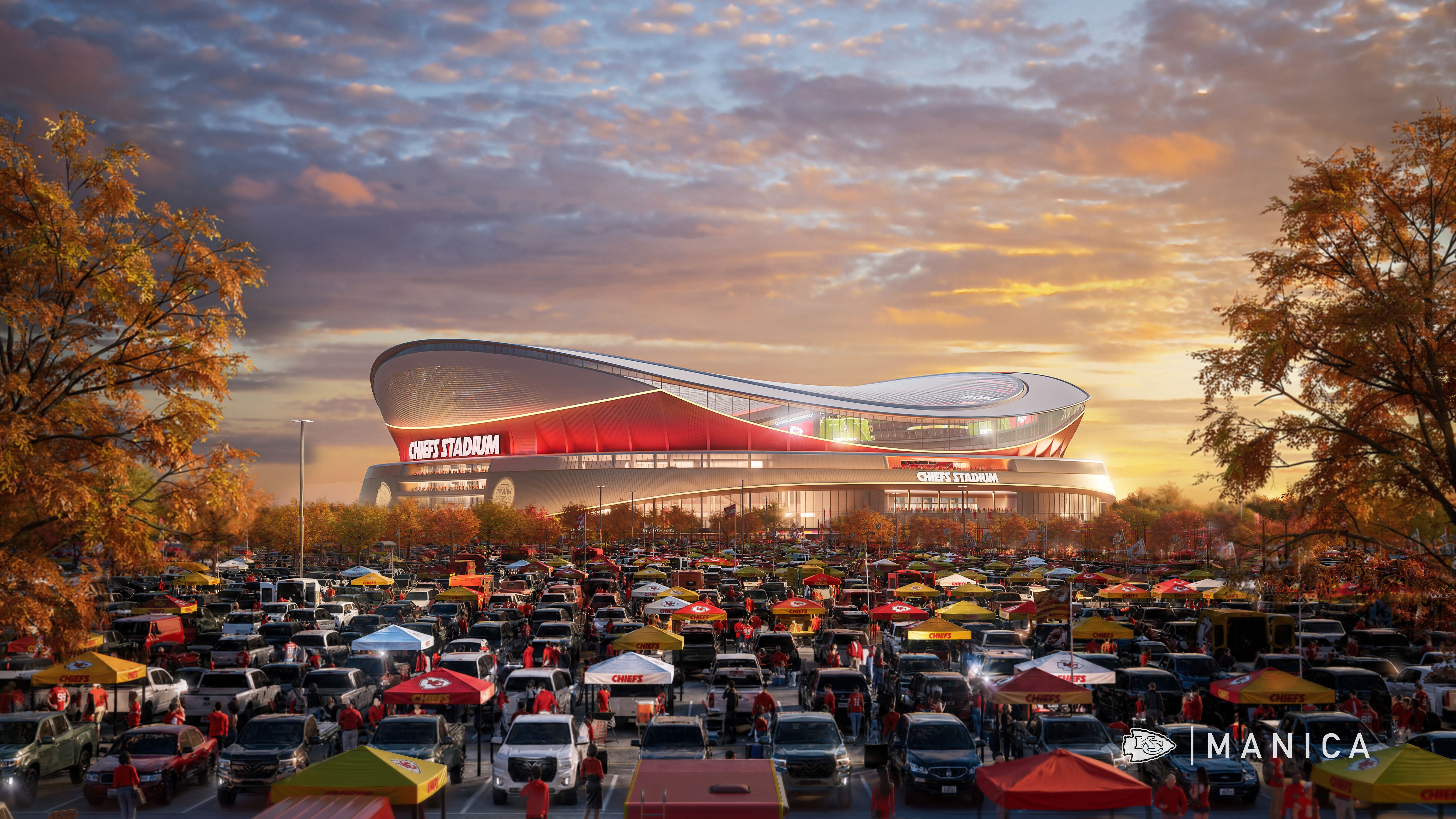 Kansas City Chiefs rendering of future stadium