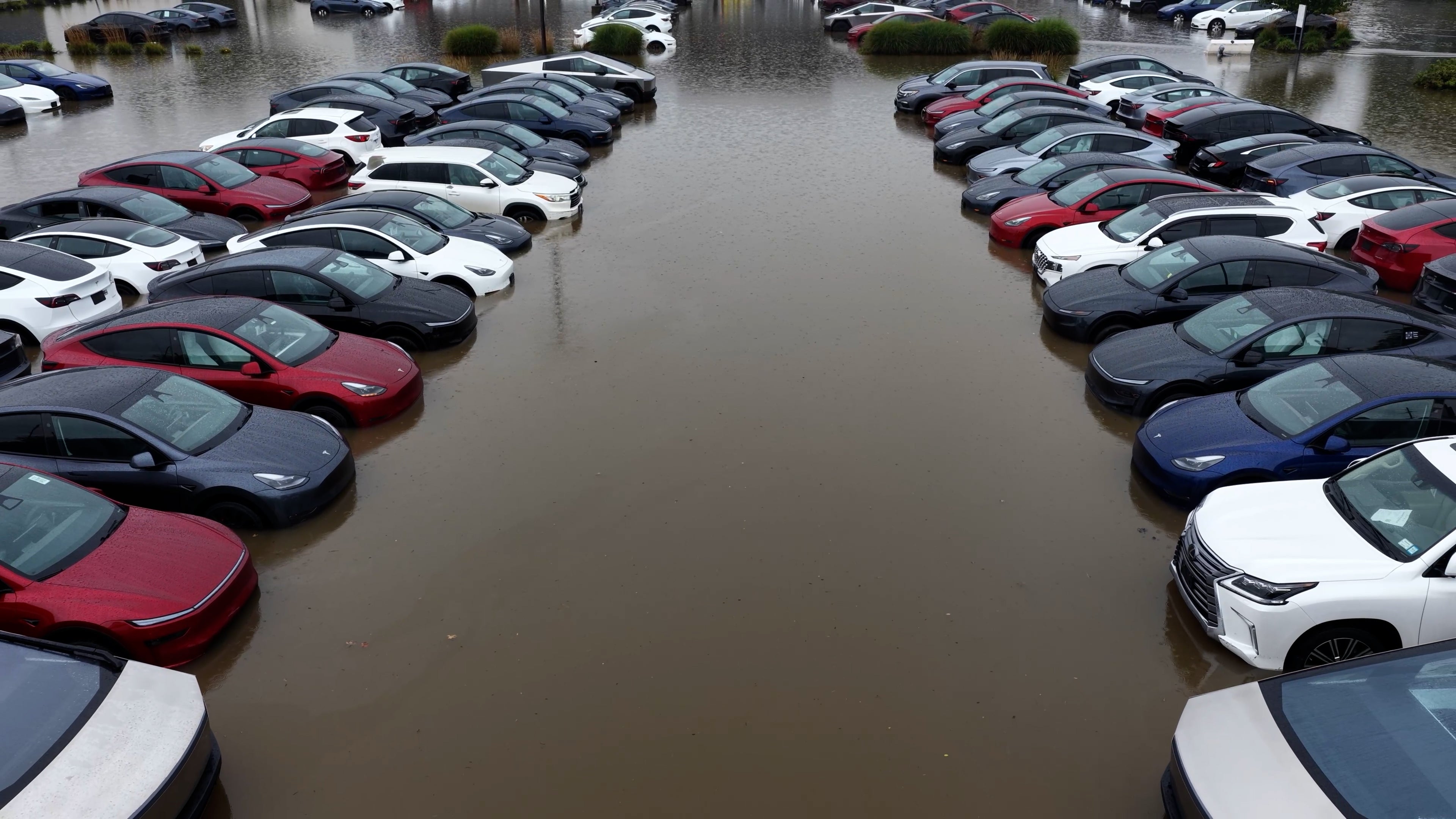 New Jersey flash floods swamp dozens of Teslas
