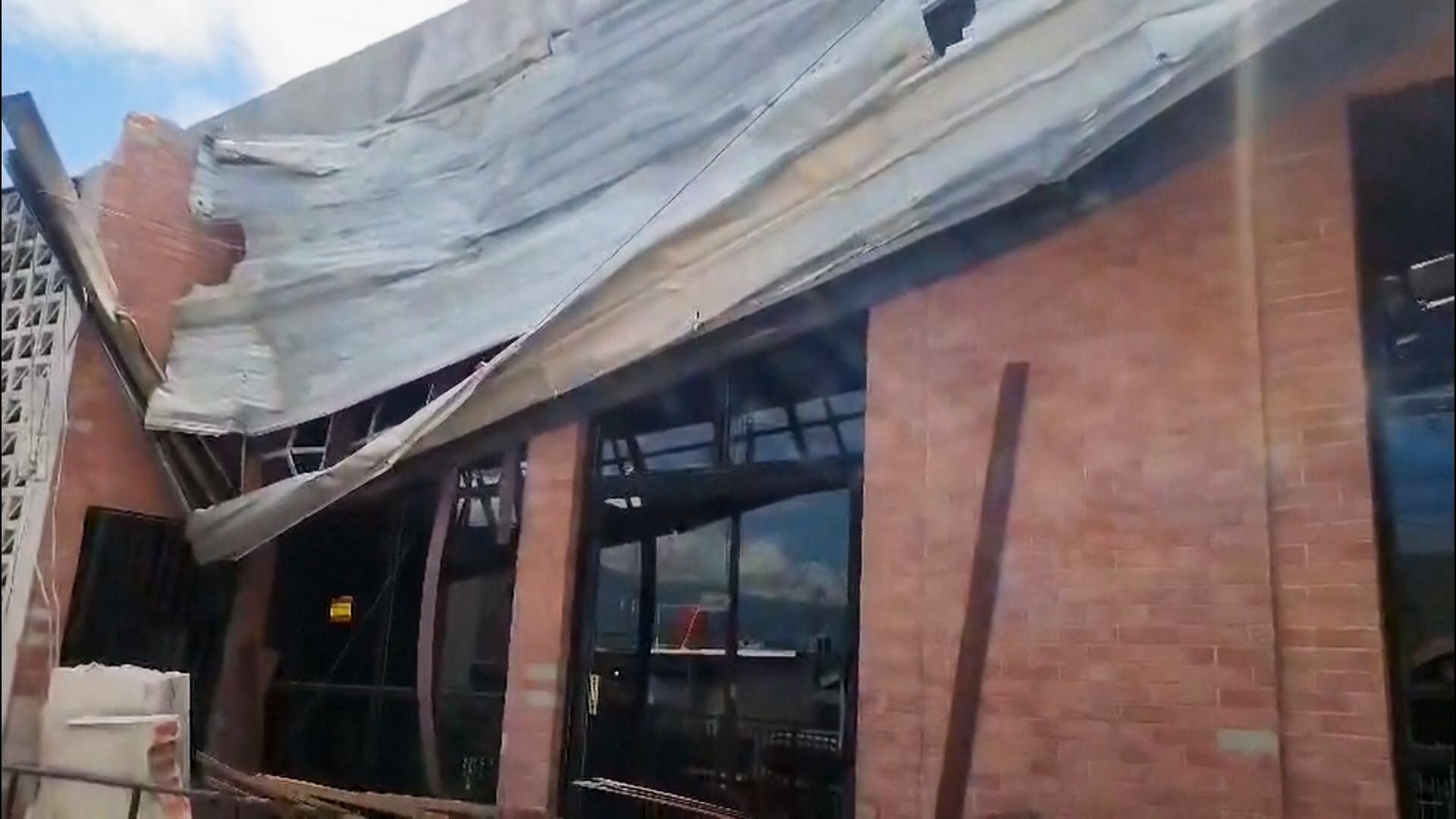 Residents run outside as earthquake shakes Indonesia island