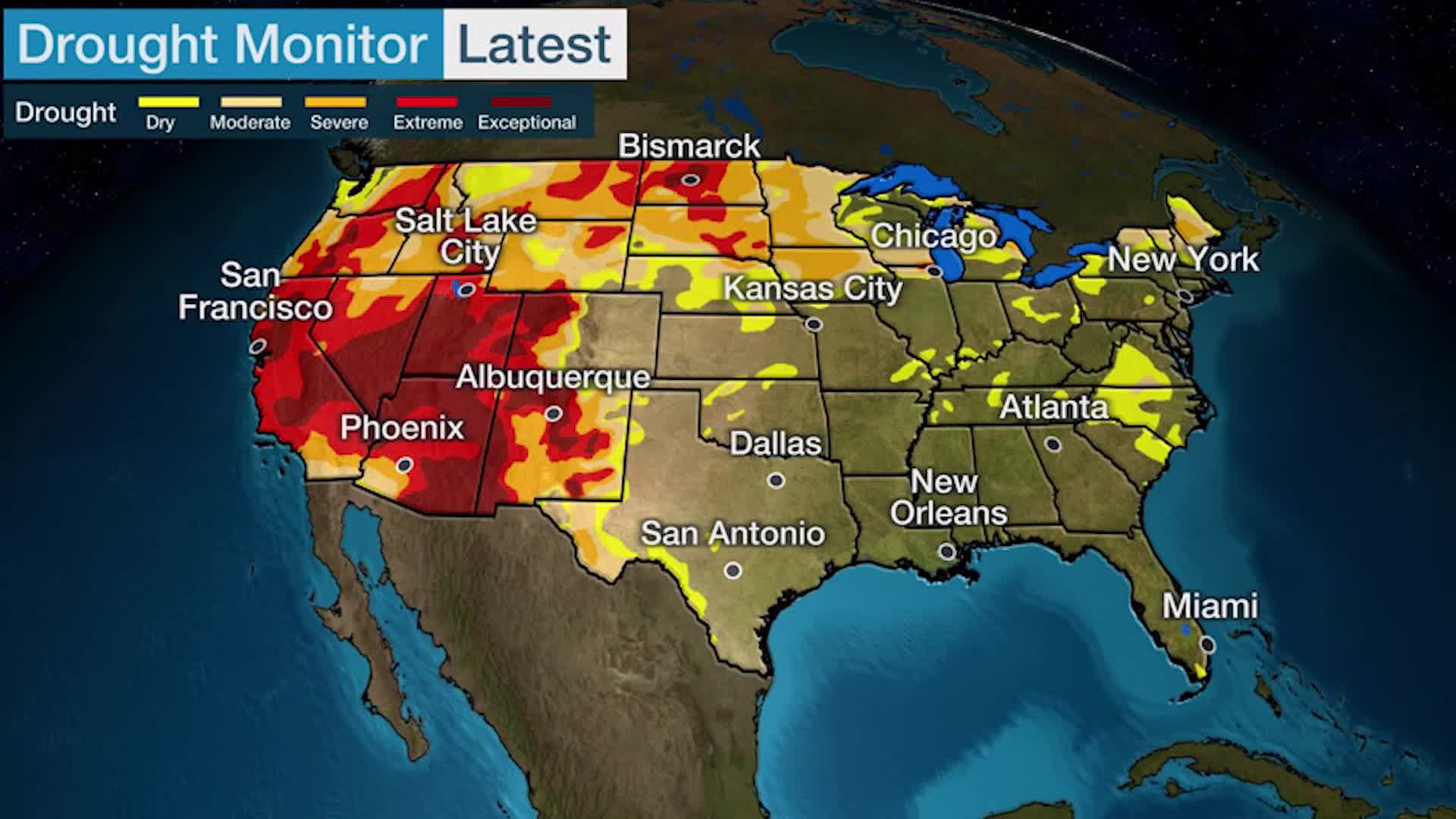 93% of Western U.S. Now in Drought; CA Driest in 126 Years