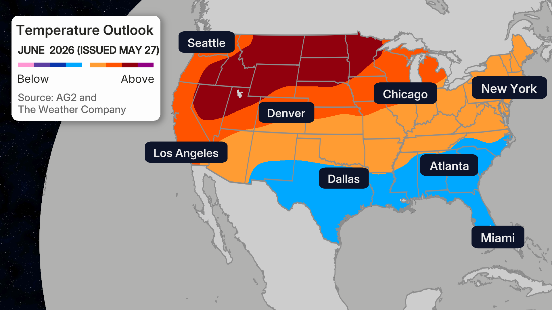 Latest June Temperature Outlook