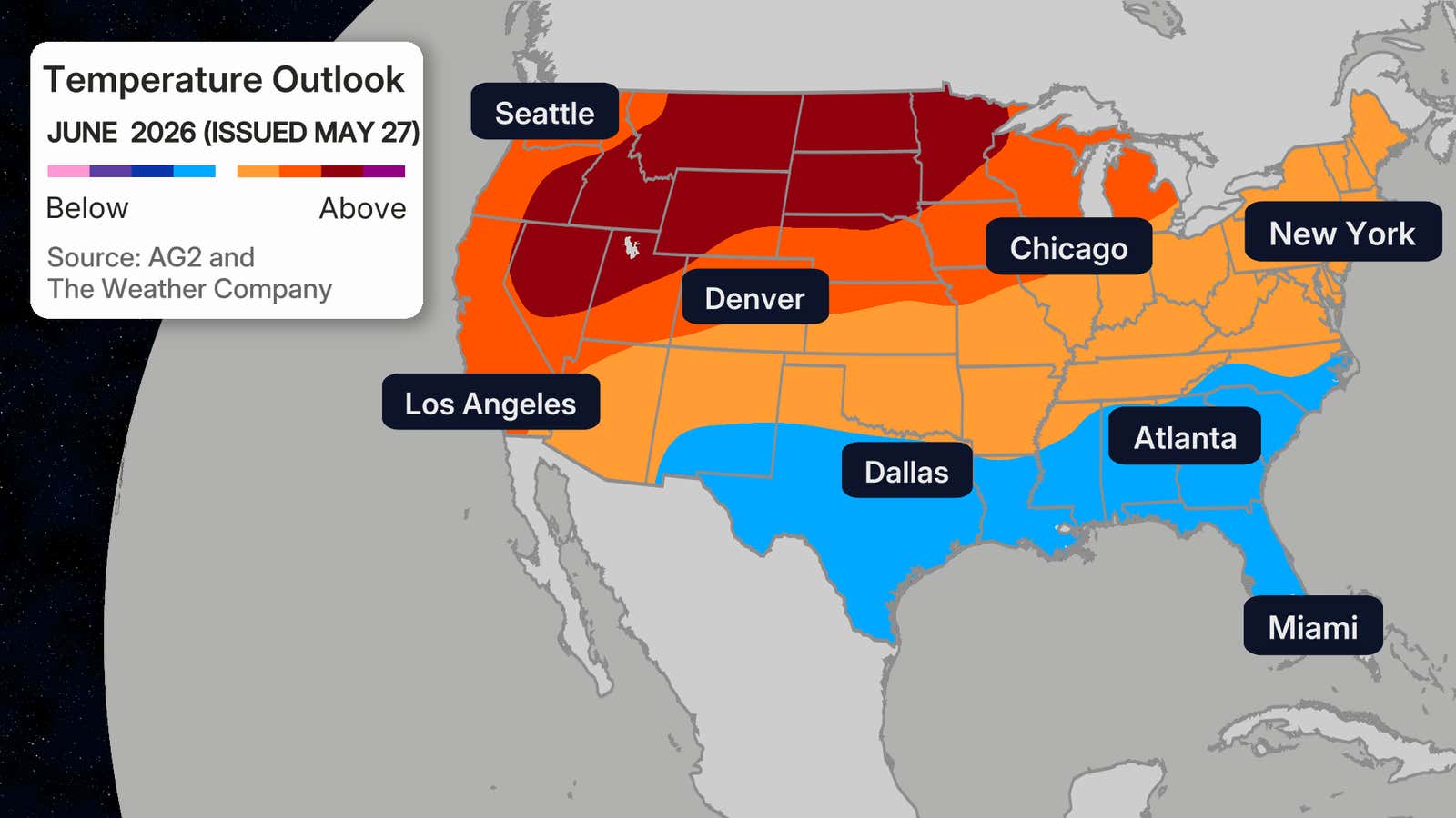 Latest June Temperature Outlook