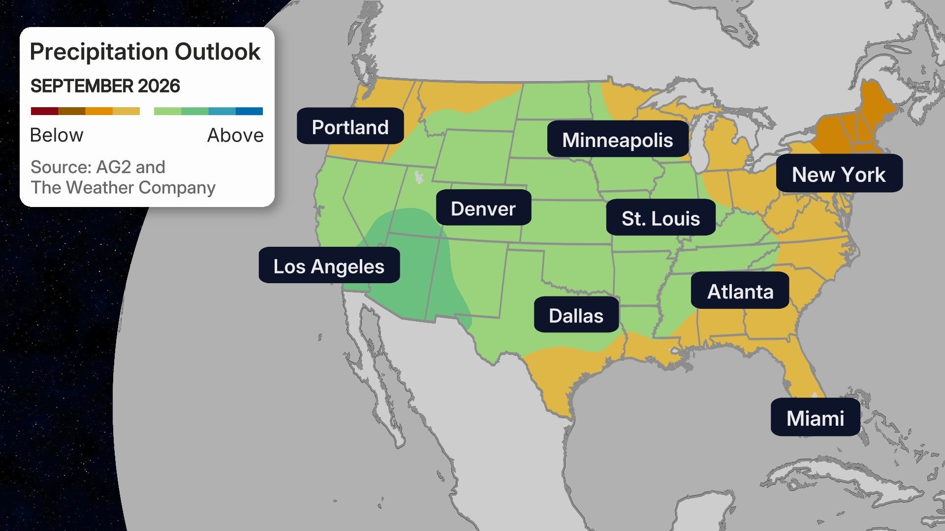 AG2 September precipitation outlook 