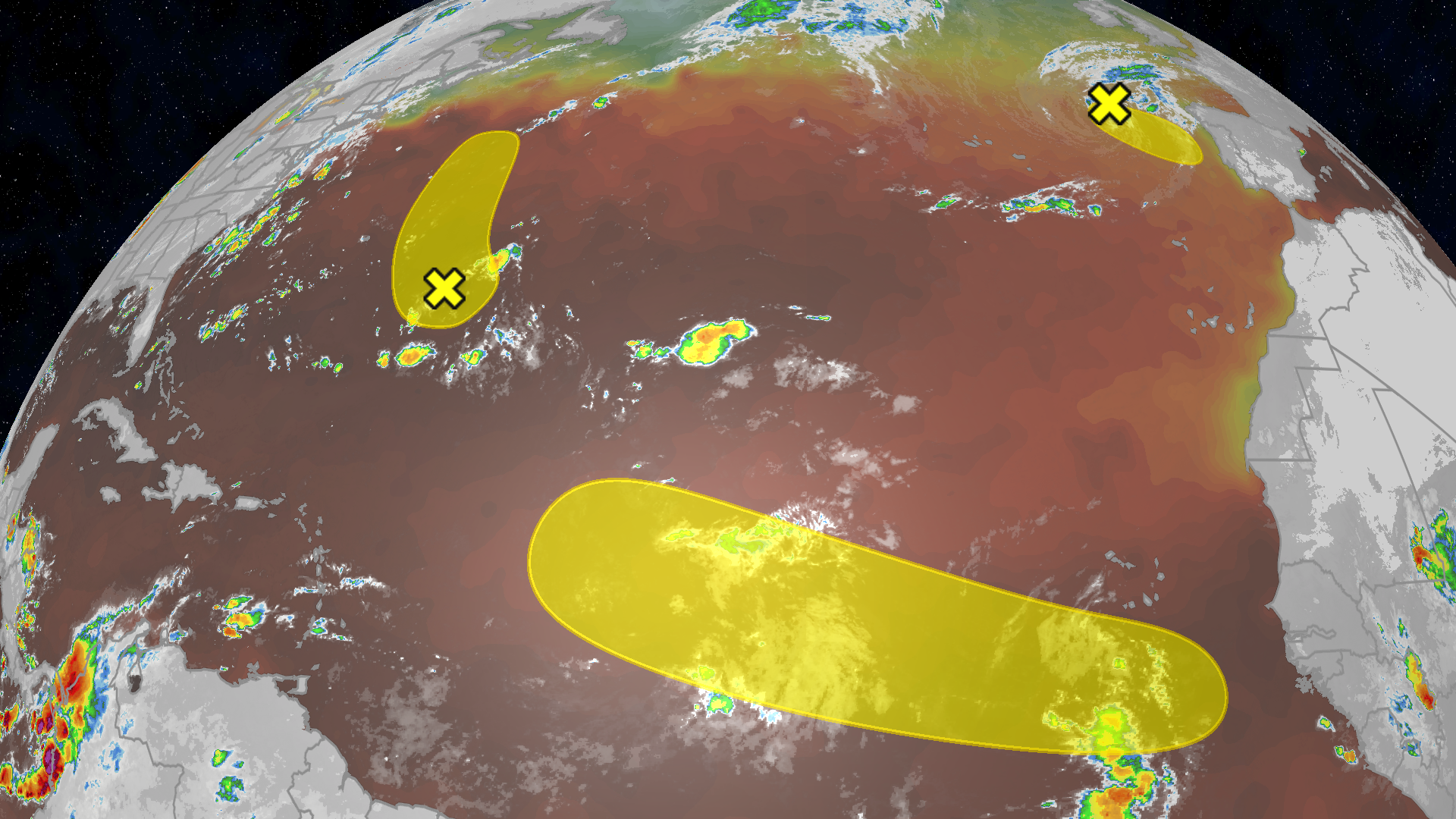 Three tropical areas to watch across the Atlantic