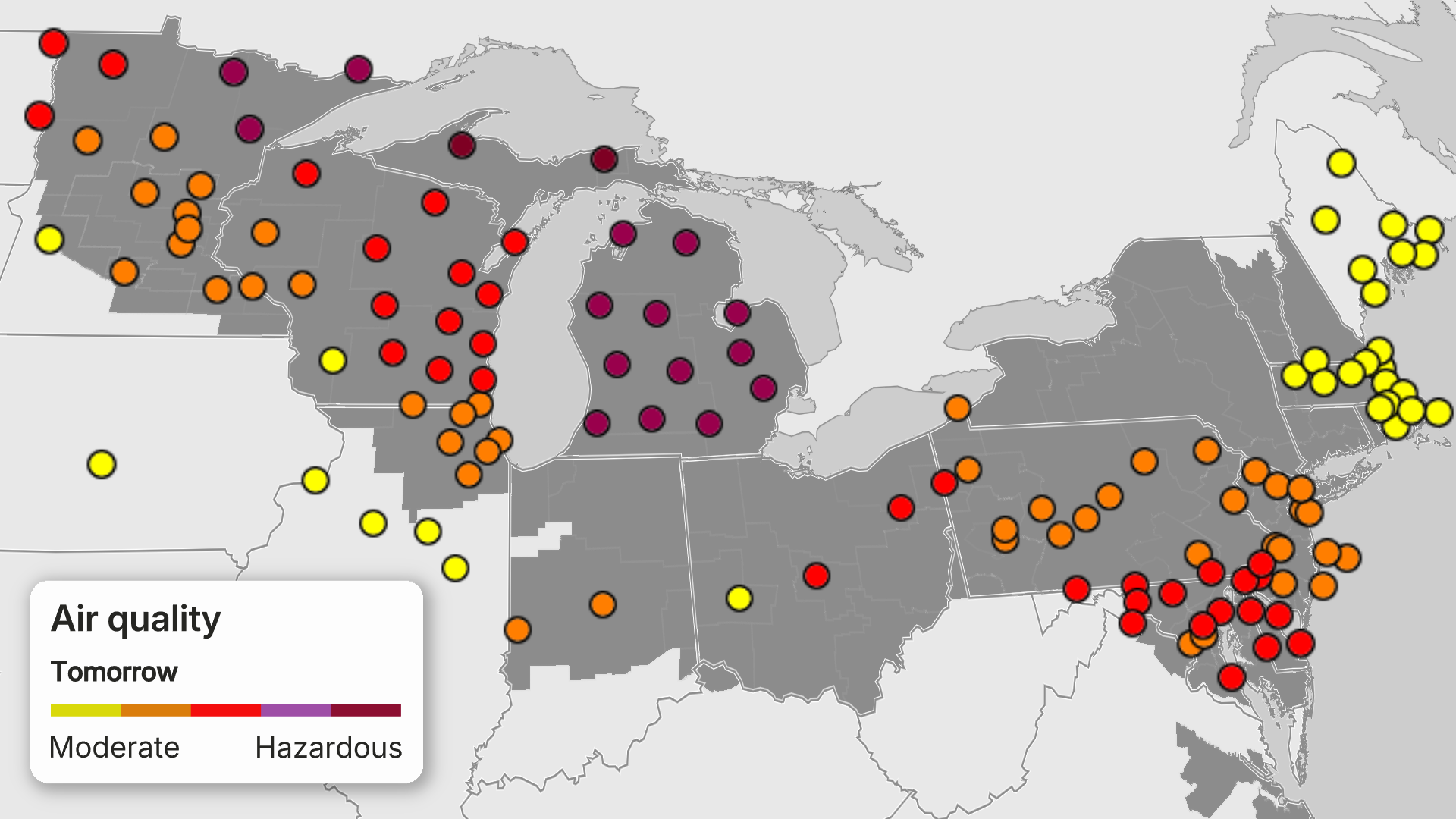 Air Quality forecast Friday