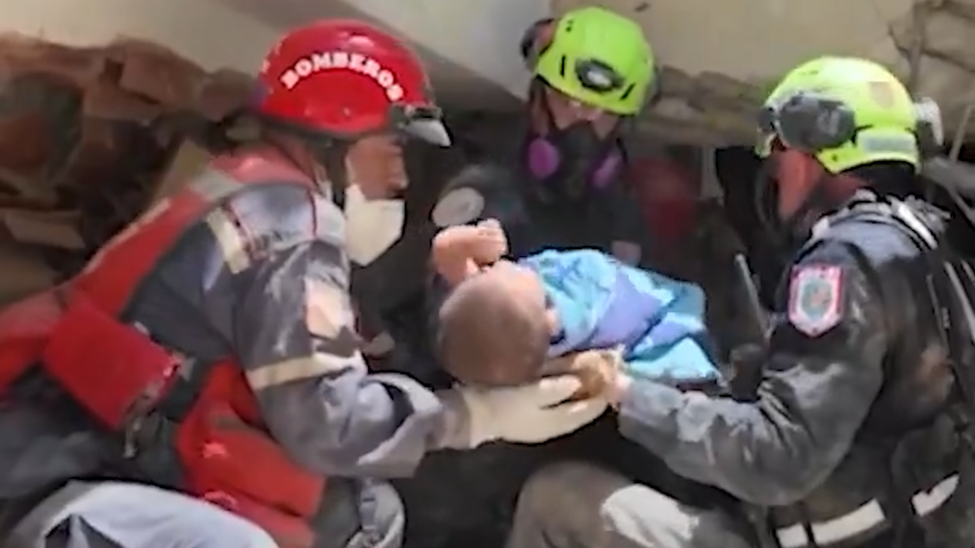 Watch: 9-month-old pulled alive from Venezuela rubble