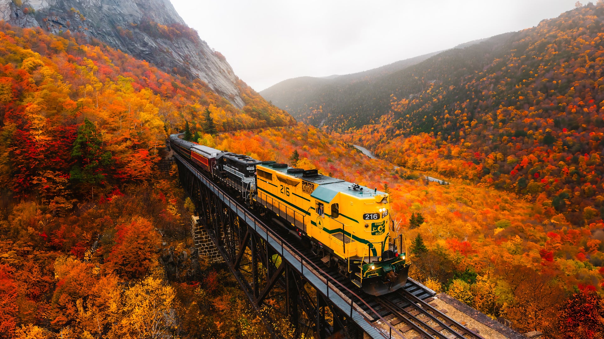 This New Hampshire railroad has the best fall foliage views
