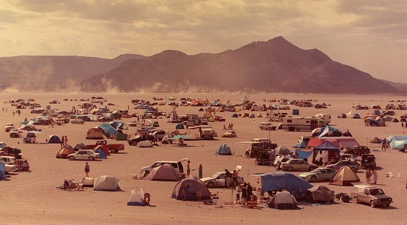 Burning Man mountains