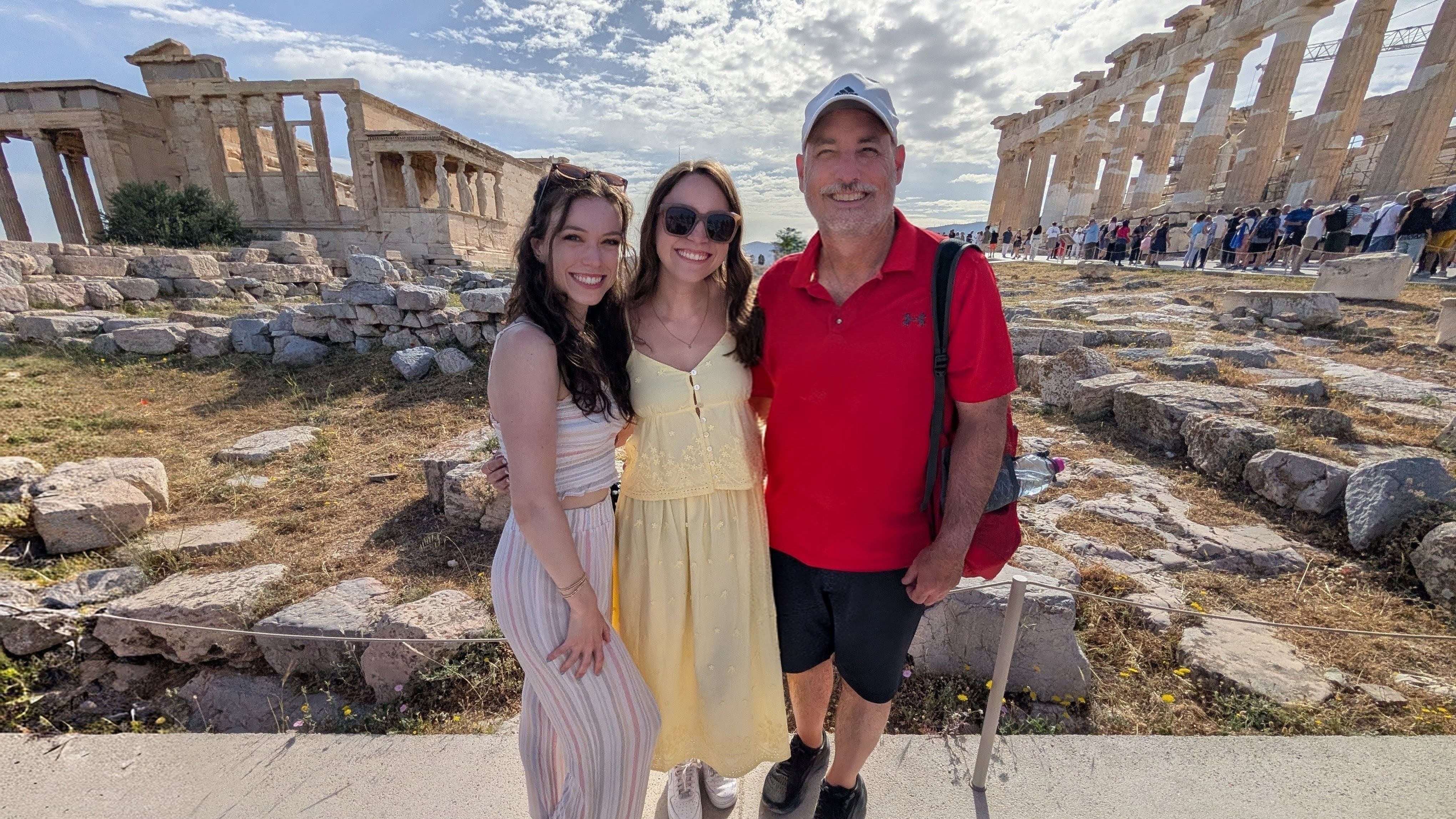 Caitlin's family in Athens, Greece.