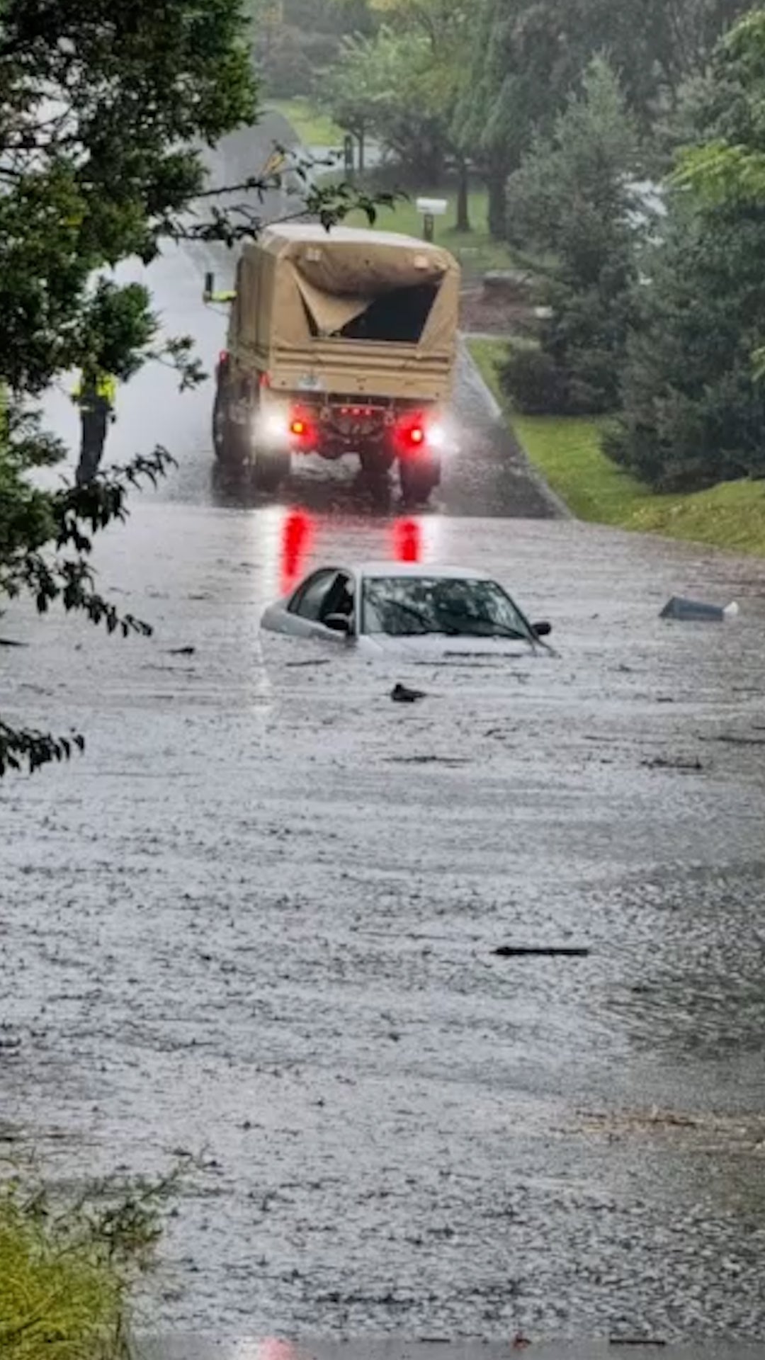 Floodwaters swamp Connecticut