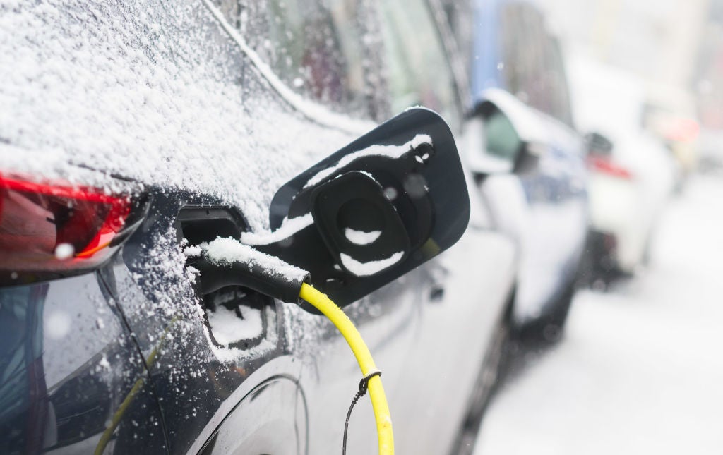EV charging in snow