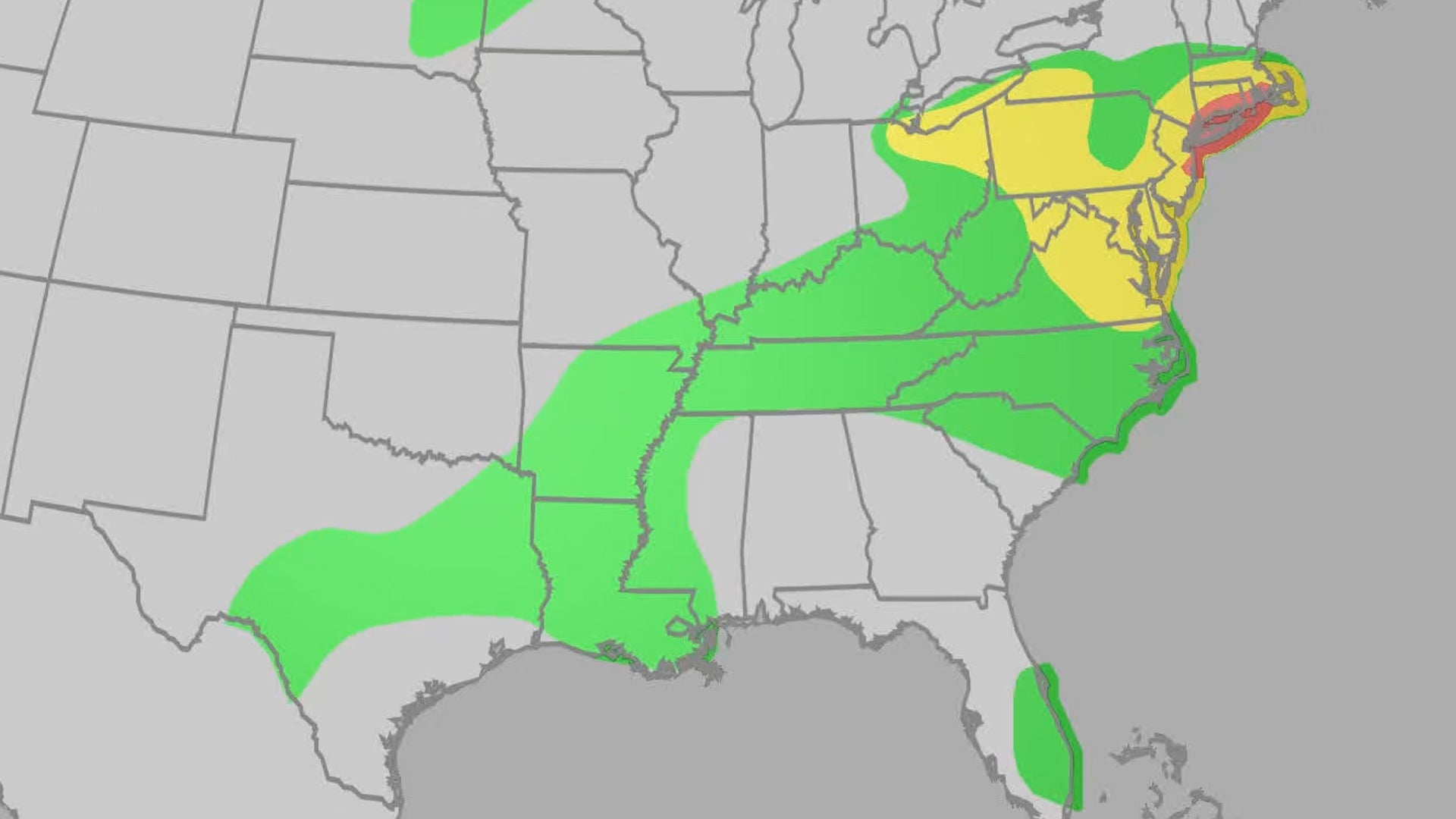 Rainy and &ldquo;cooler&rdquo; pattern settling in for the East