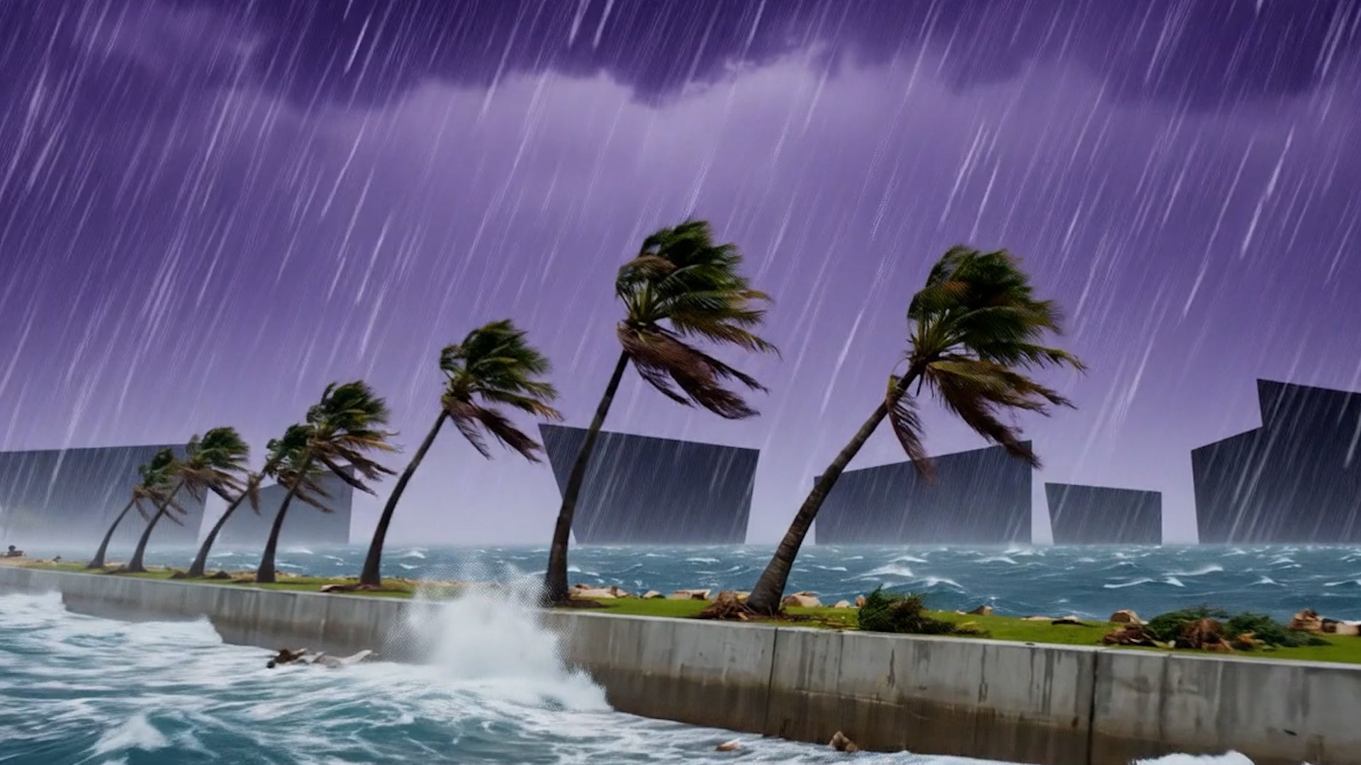 Hurricane Michael Turns St. Petersburg Sky Eerie Purple