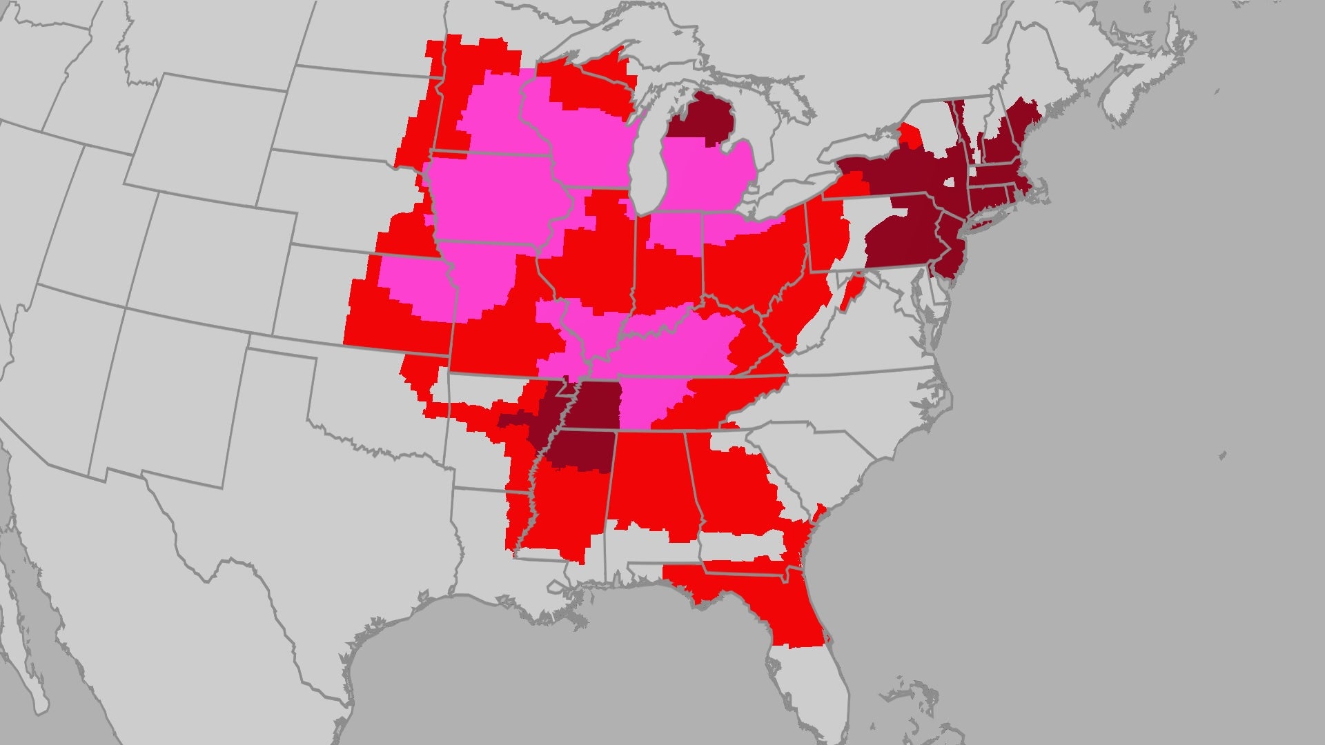 Heat wave intensifies as alerts run from Florida to Michigan
