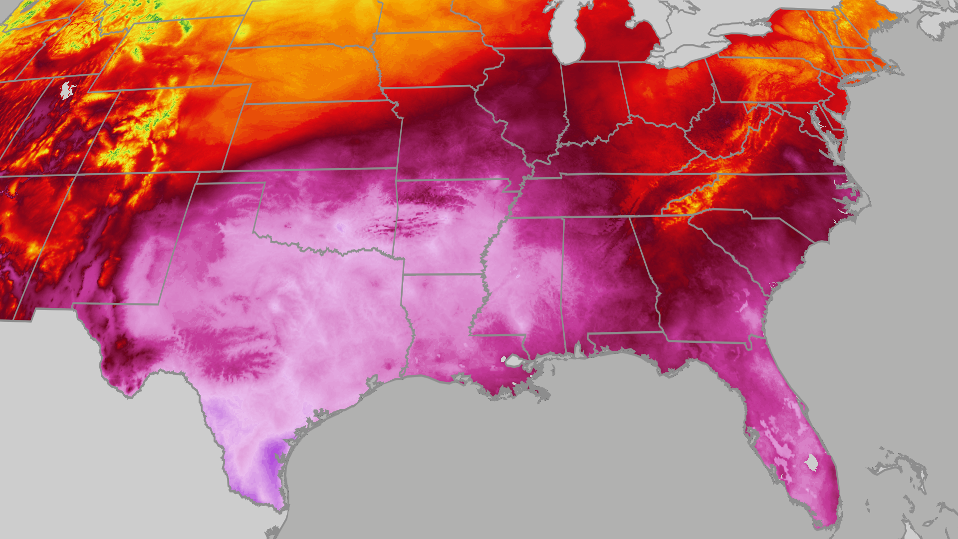 Millions under extreme heat alerts across South