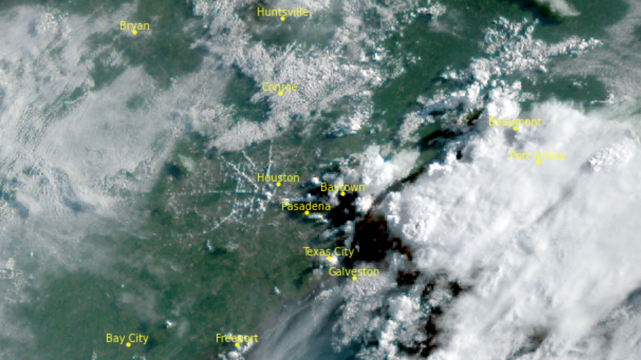 Interstate-induced clouds? It happened in Houston this week