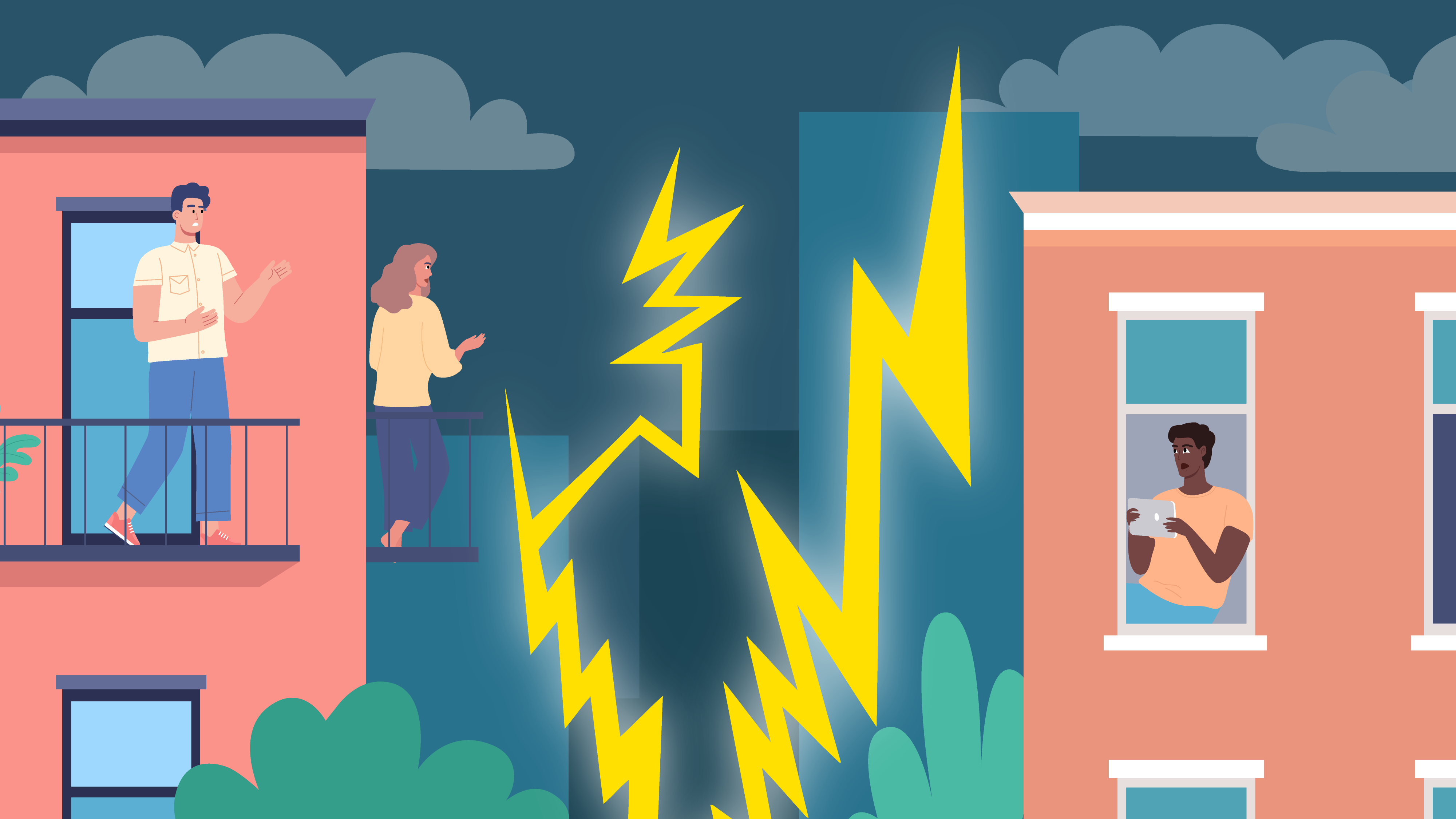 upward lightning graphic