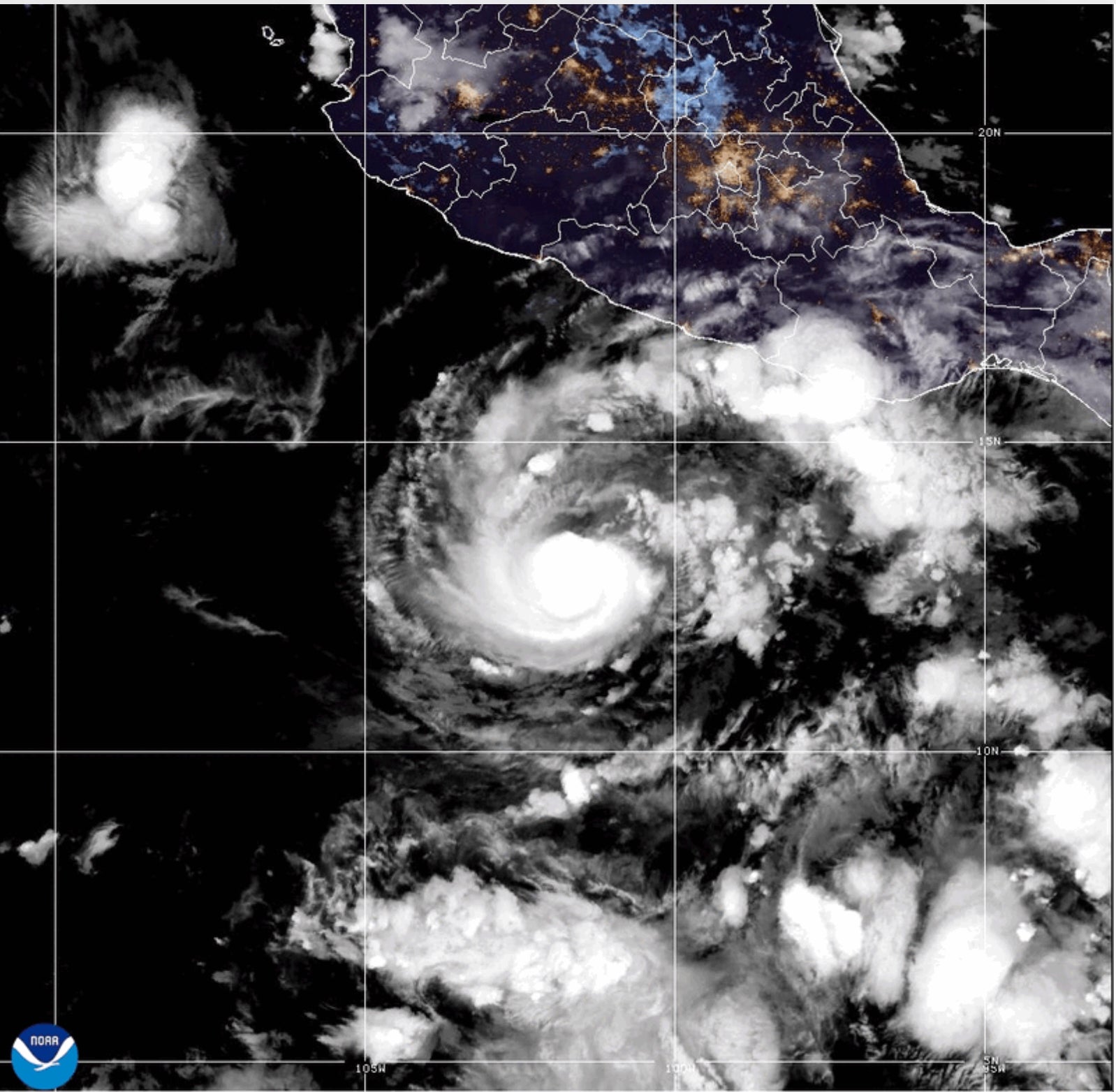 hurricane trudy sat image