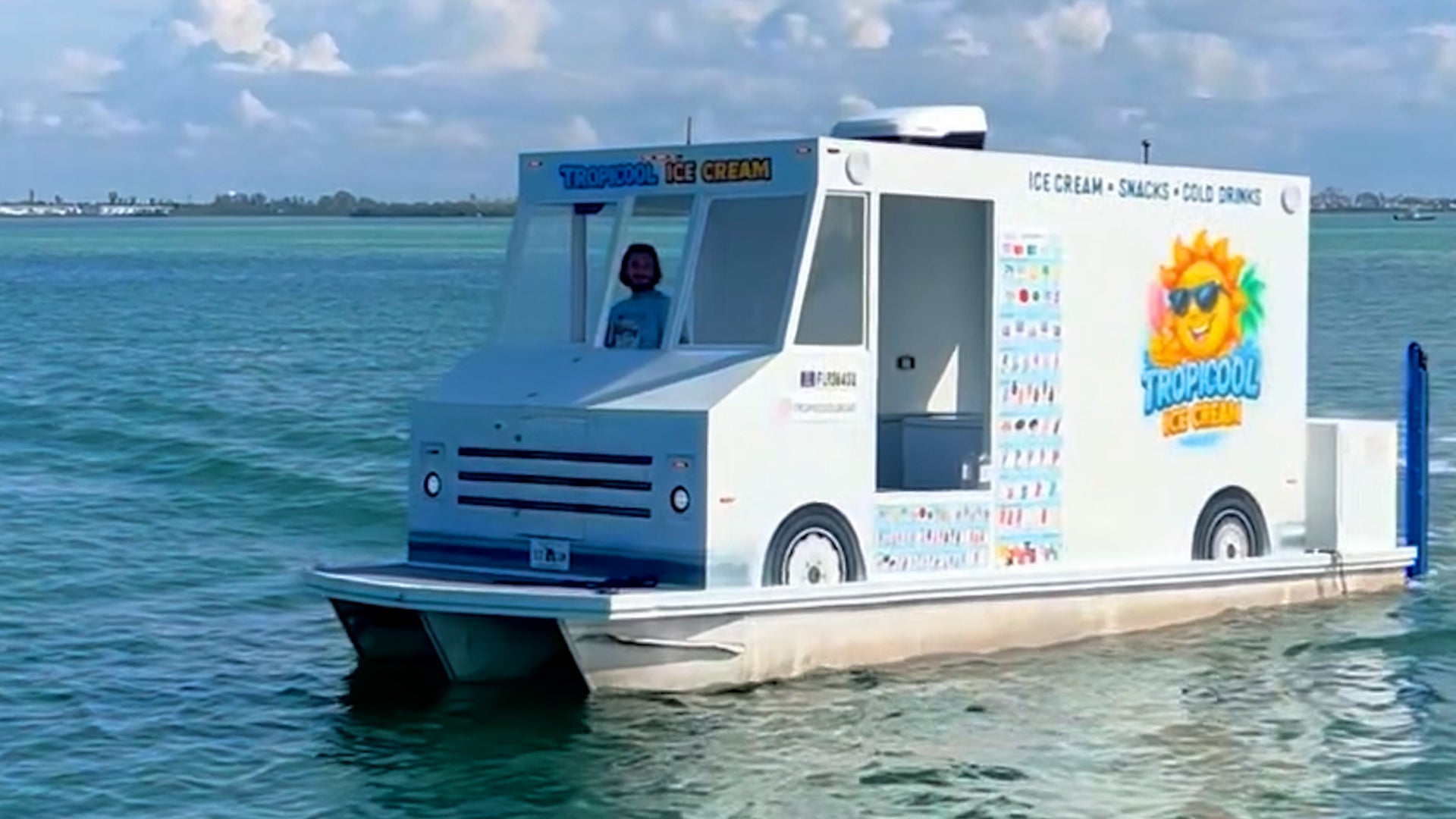 See it: the ice cream truck that pulls up by boat