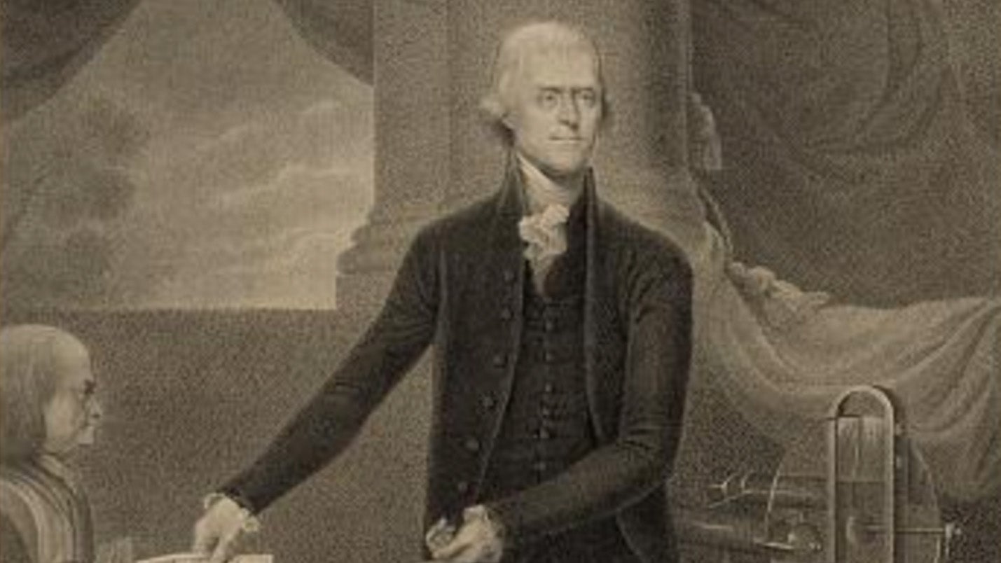 Engraving of Jefferson